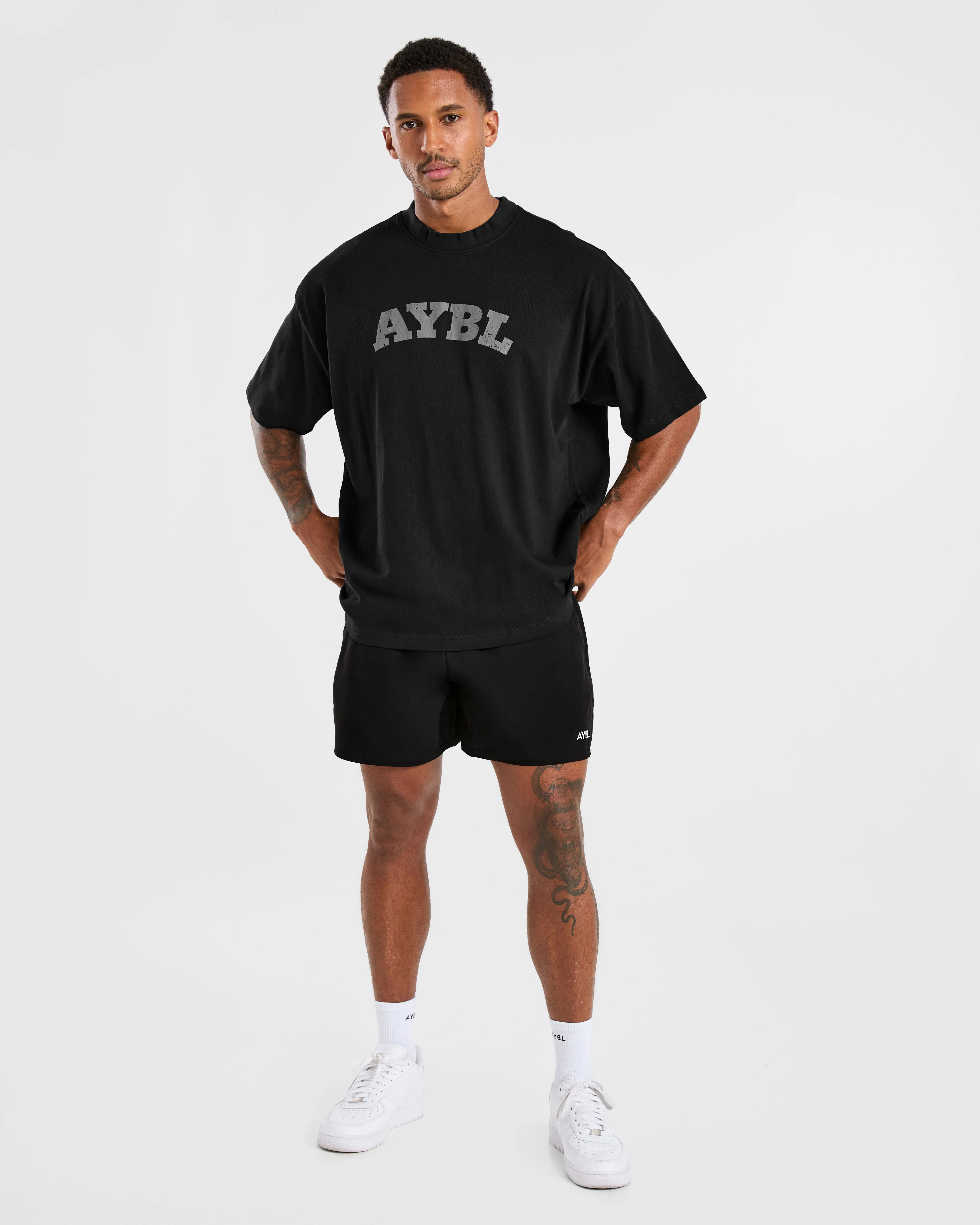 Elite Oversized T Shirt- Noir/Charcoal - Image 3