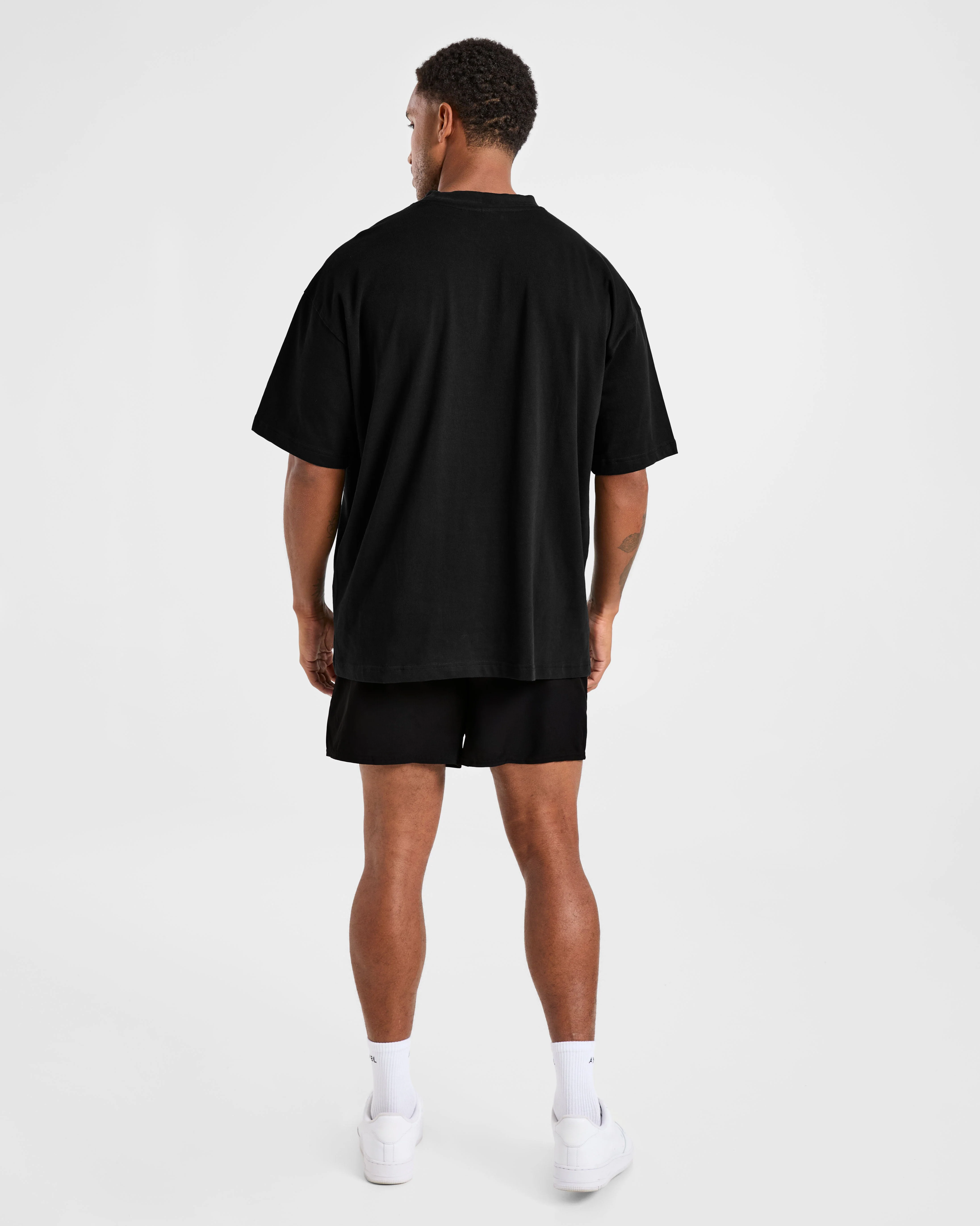 Elite Oversized T Shirt- Noir/Charcoal - Image 4