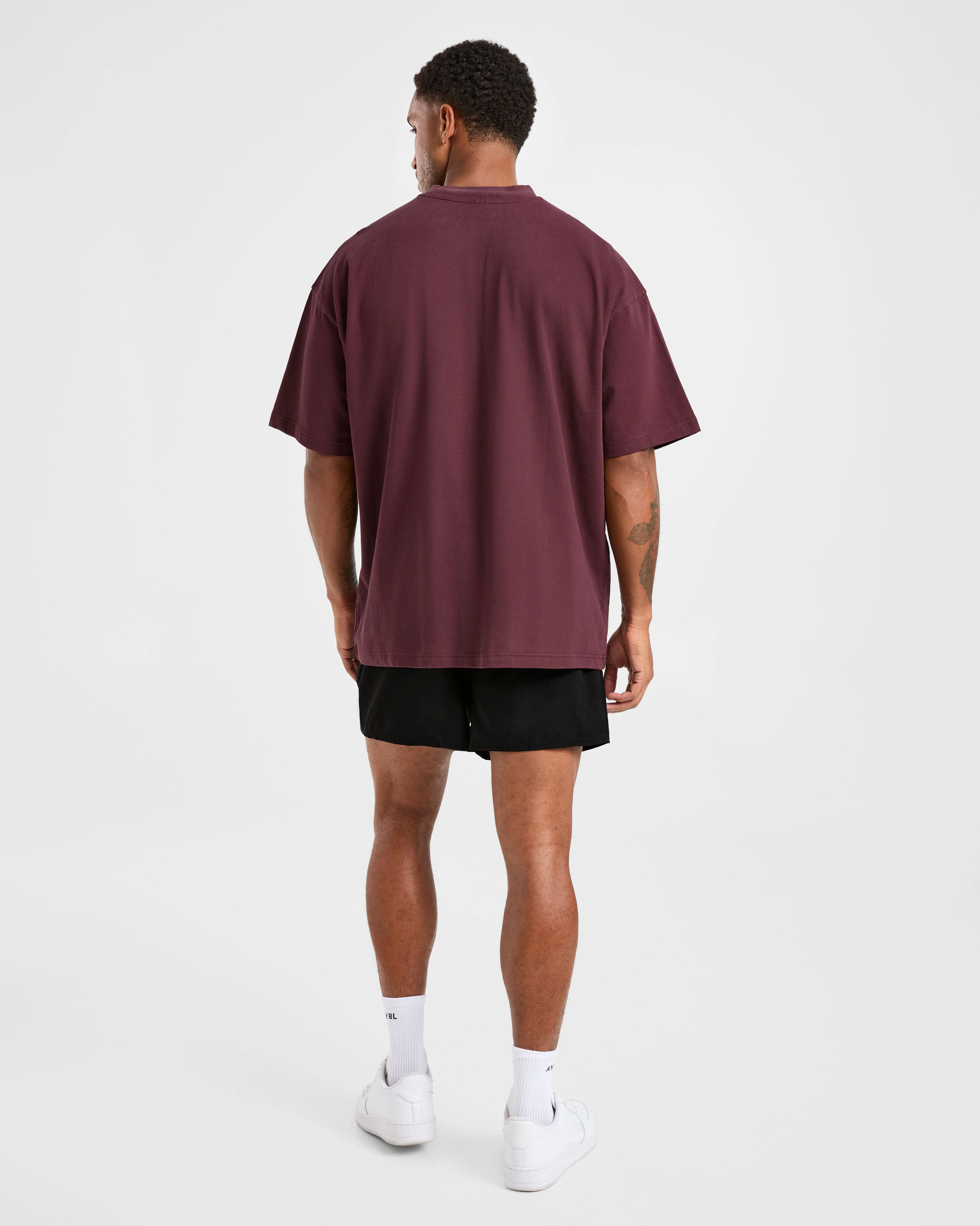 Elite Oversized T Shirt- Dusty Plum - Image 4