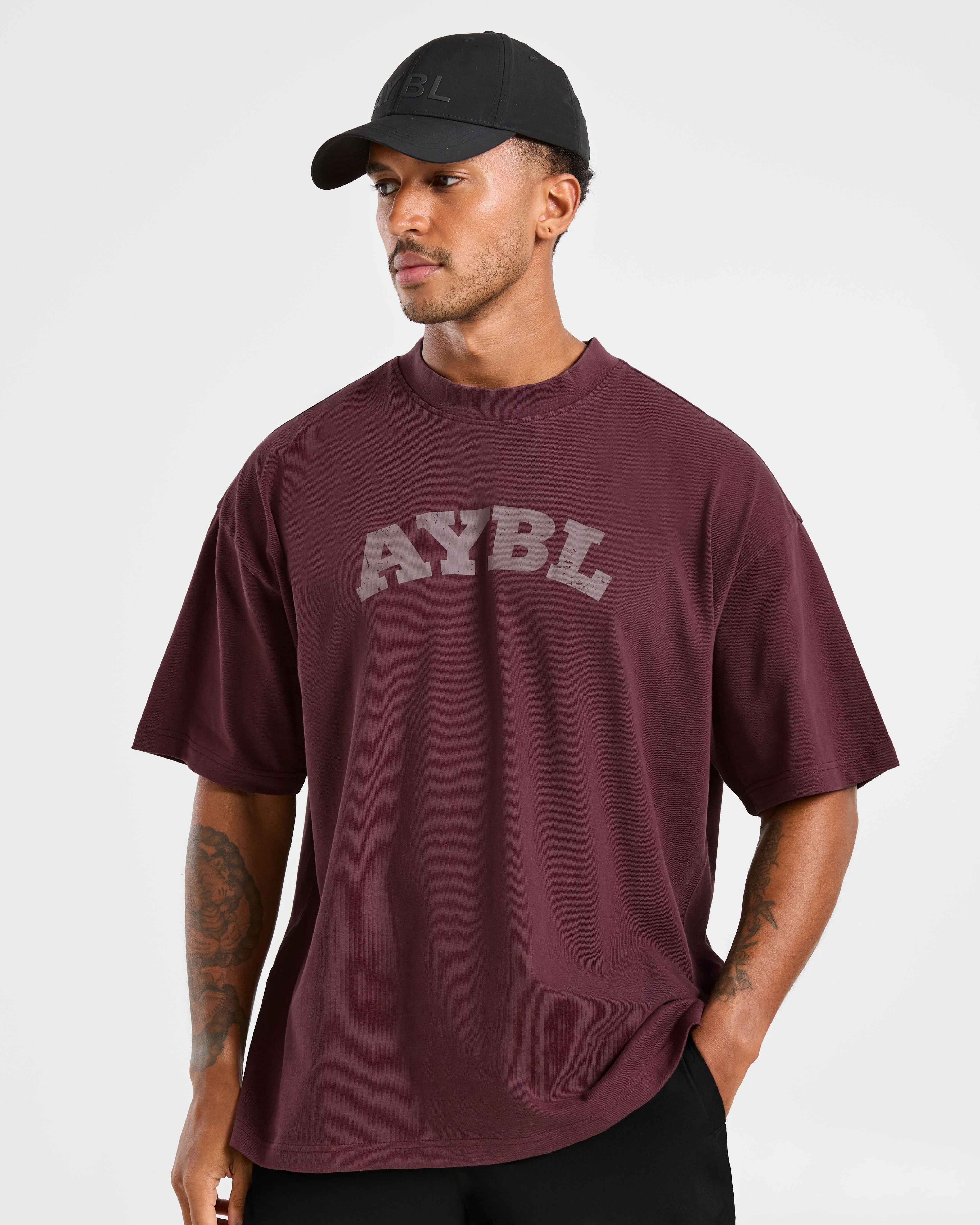 Elite Oversized T Shirt- Dusty Plum - Image 7