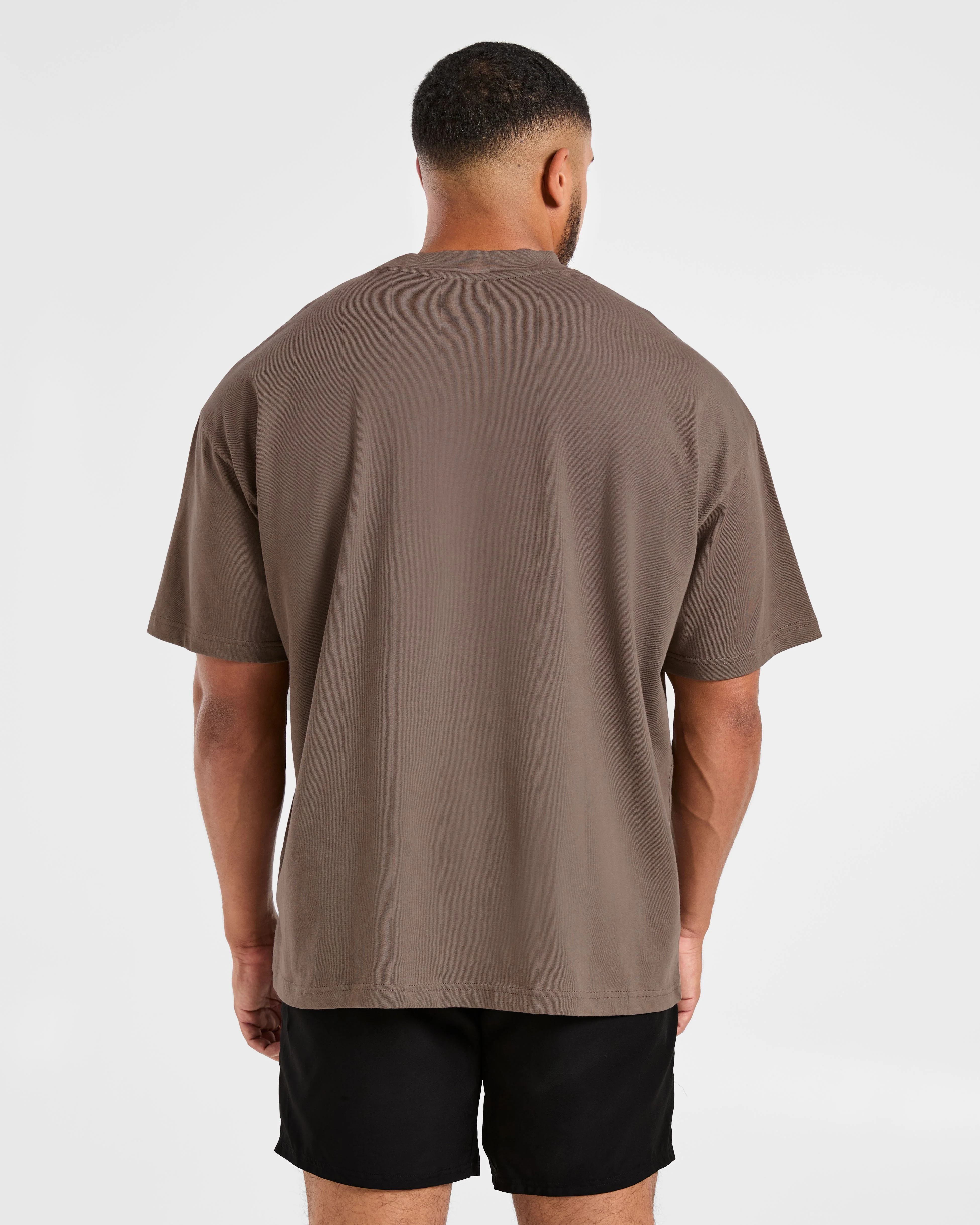 Elite Oversized T Shirt- Umber Marron - Image 2