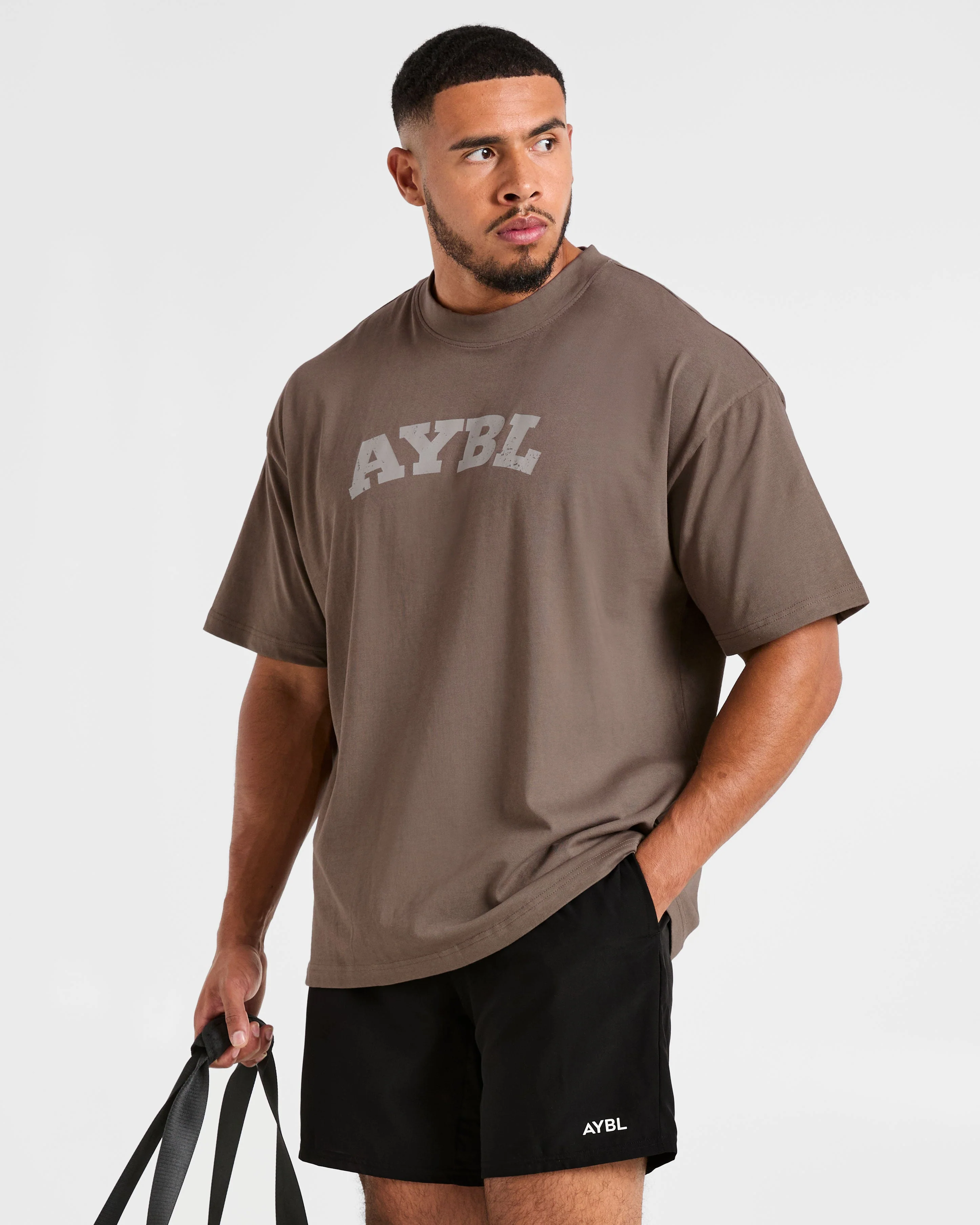 Elite Oversized T Shirt- Umber Marron - Image 7