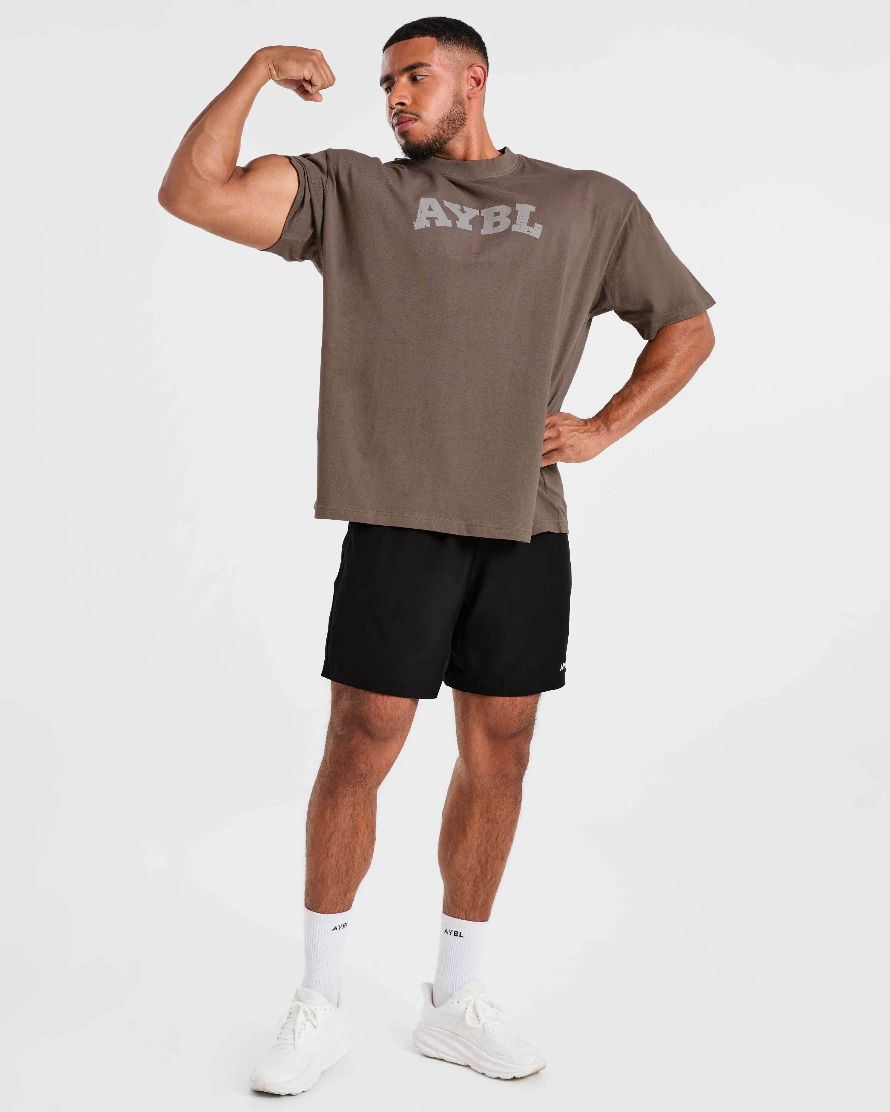 Elite Oversized T Shirt- Umber Marron - Image 8