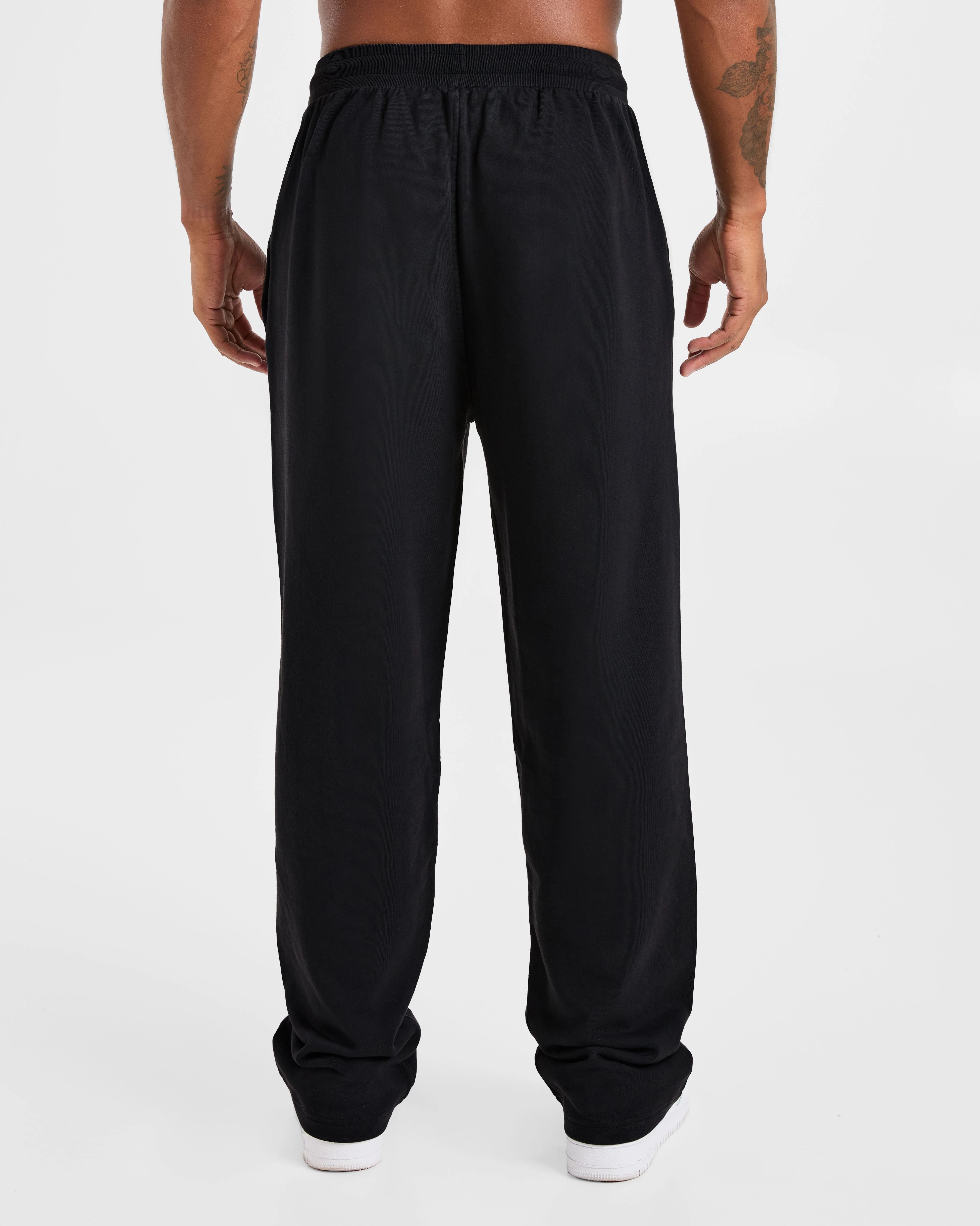 Elite Straight Leg Joggers - Noir/Charcoal - Image 2