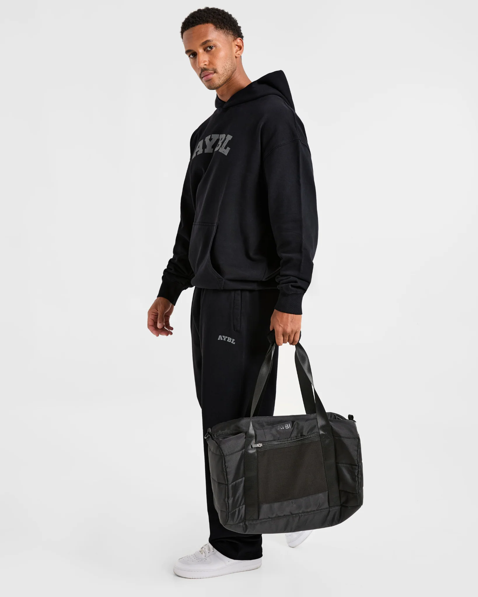 Elite Straight Leg Joggers - Noir/Charcoal - Image 8