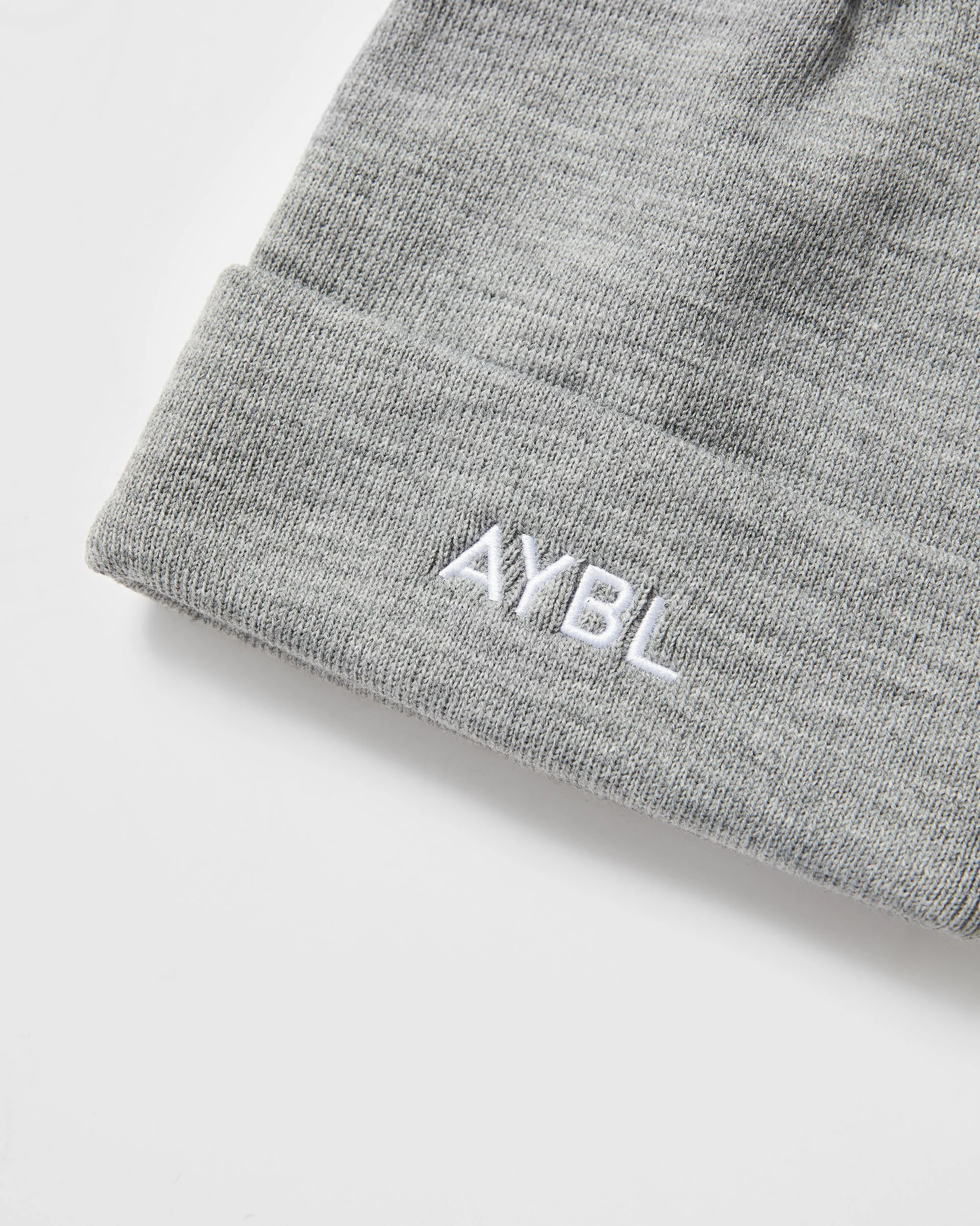 Embroidered Beanie - Gris Marl - Image 3
