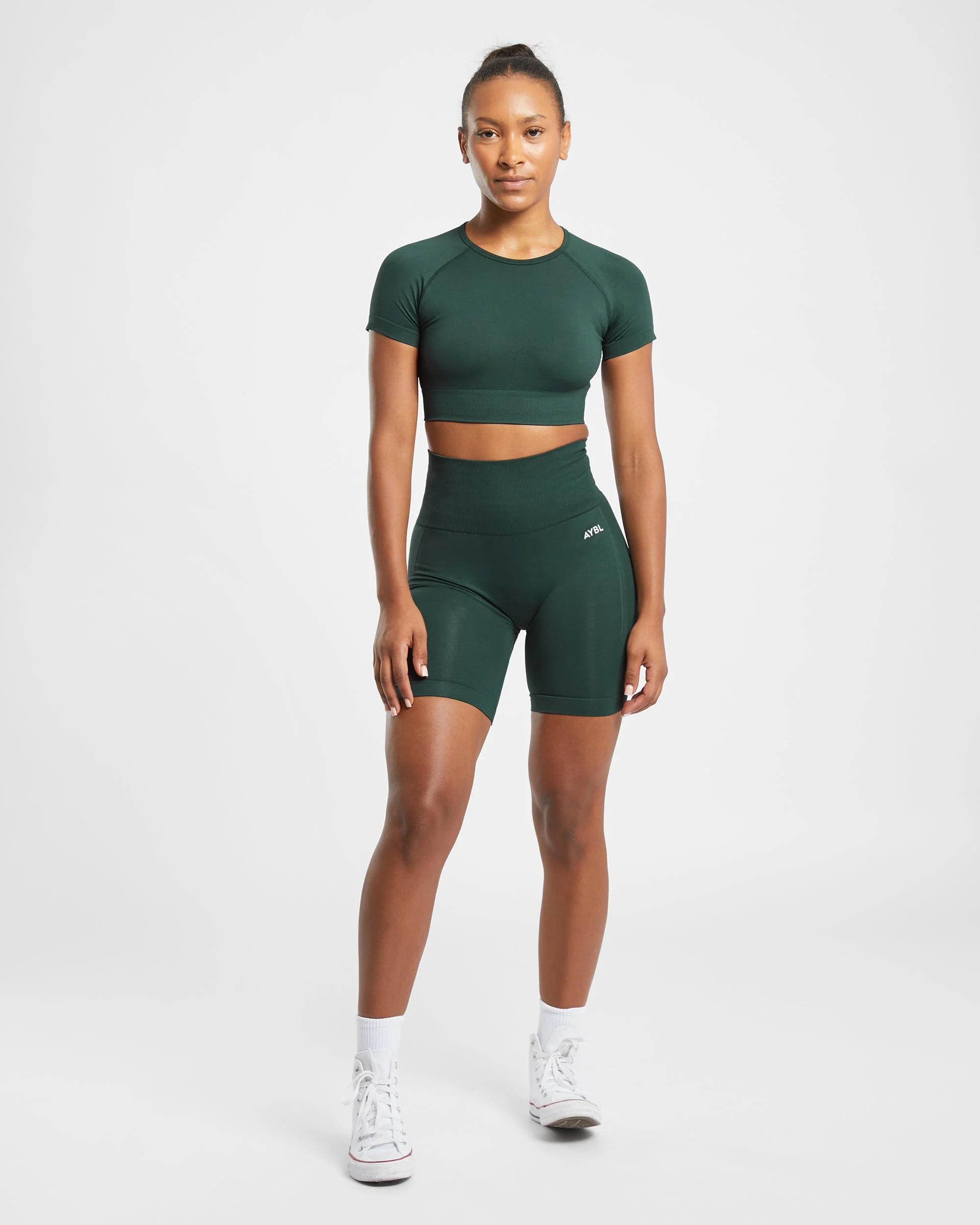 Empower Seamless Cycling Shorts - Dark Vert - Image 3