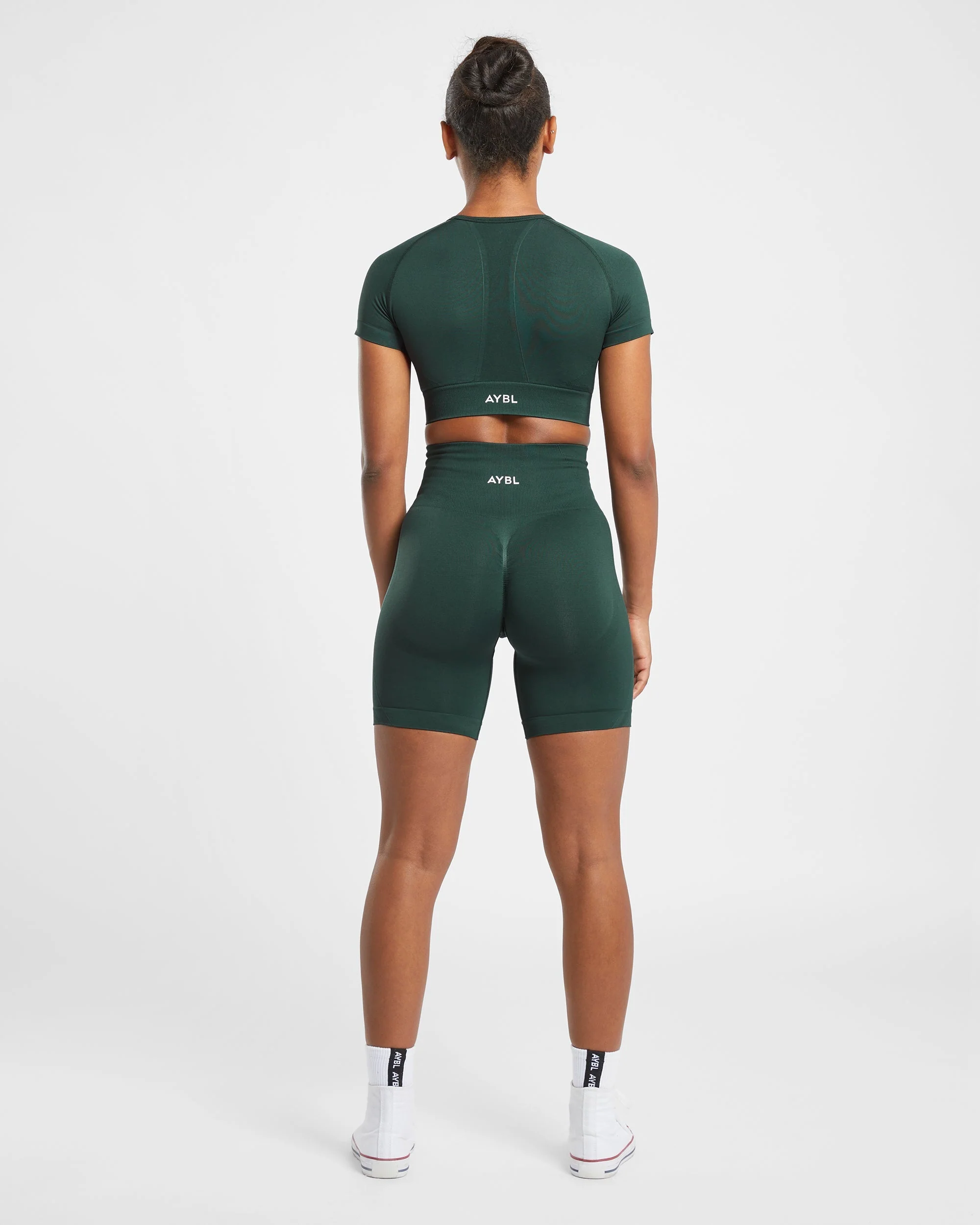Empower Seamless Cycling Shorts - Dark Vert - Image 4