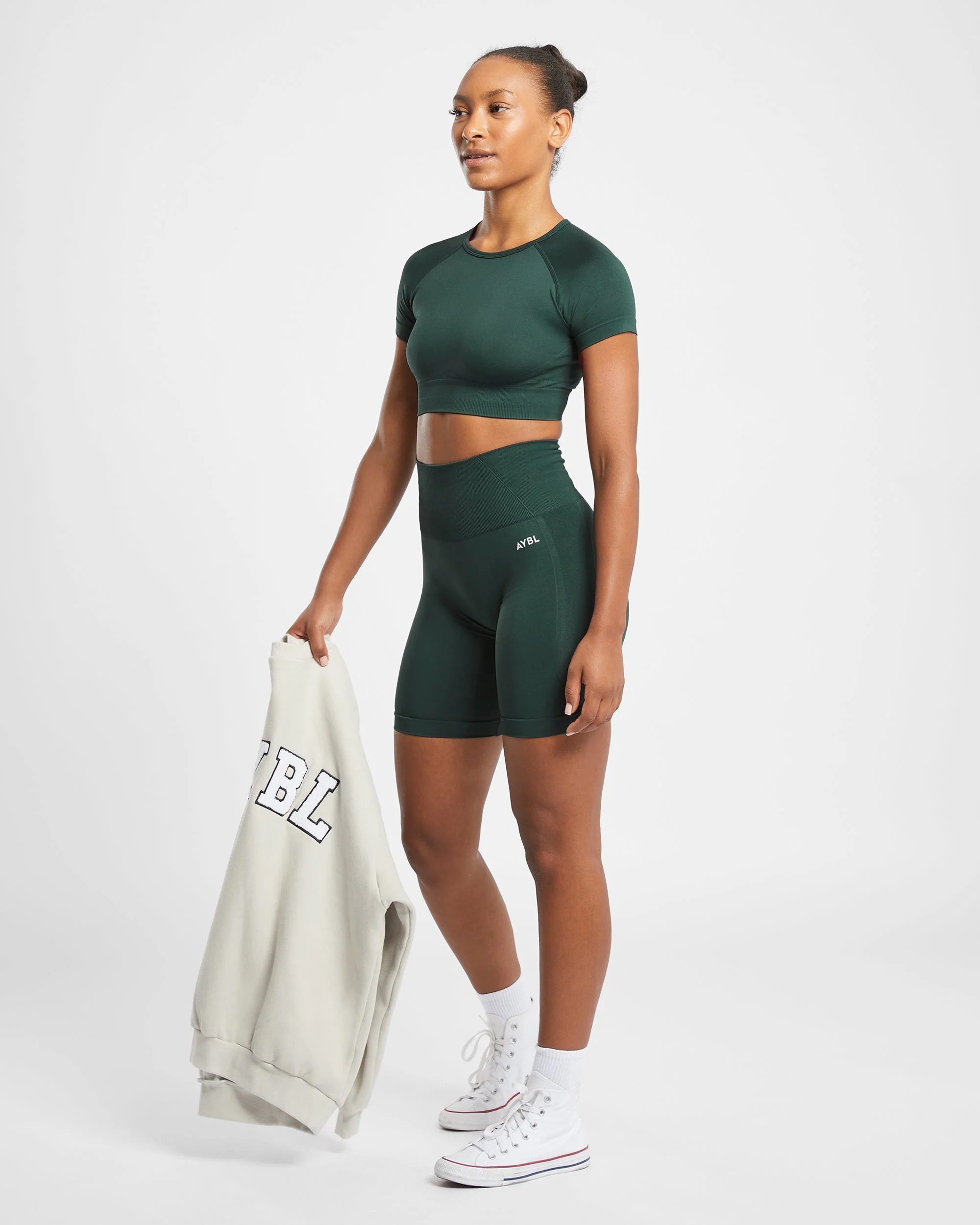 Empower Seamless Cycling Shorts - Dark Vert - Image 8