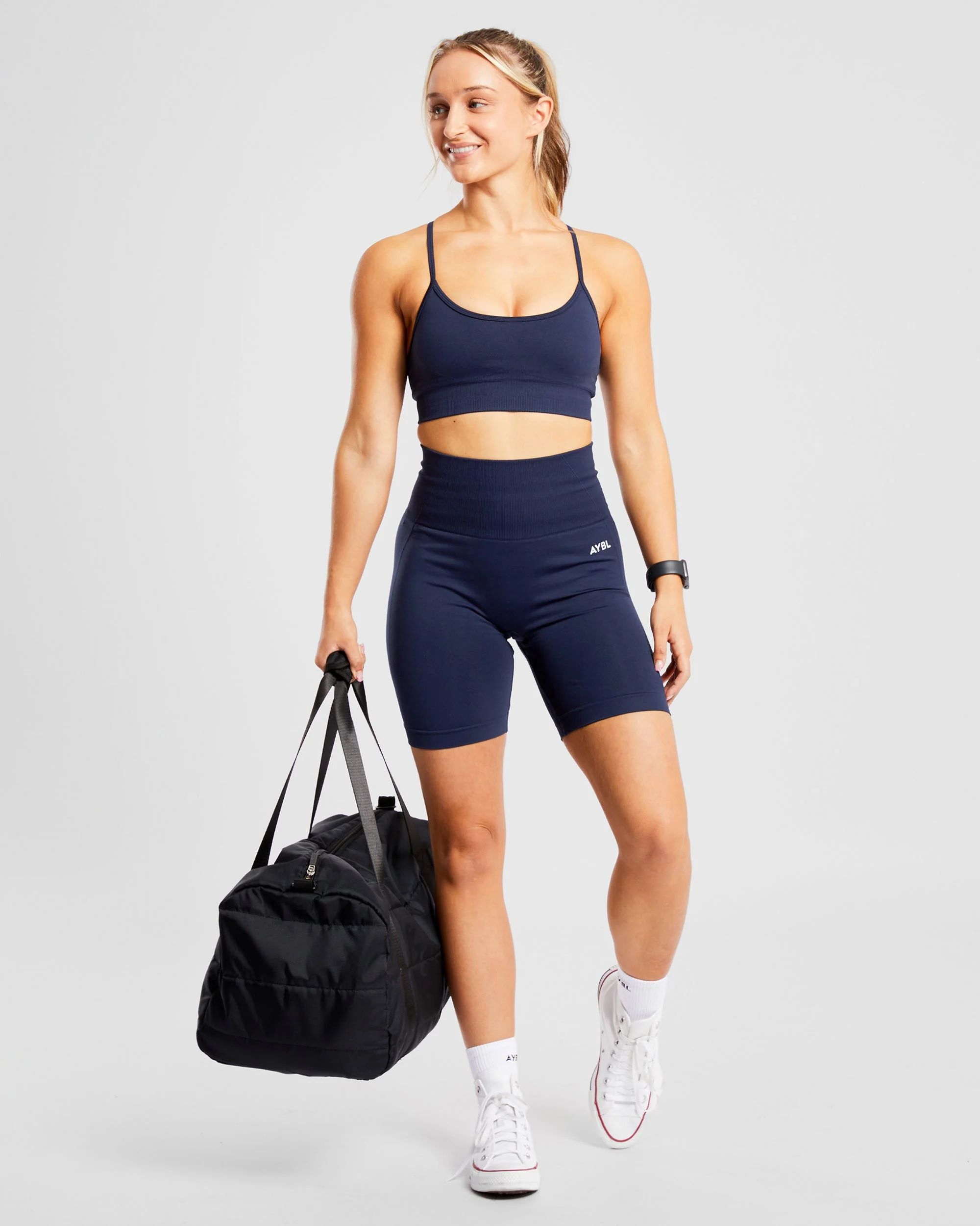 Empower Seamless Cycling Shorts - Navy - Image 8