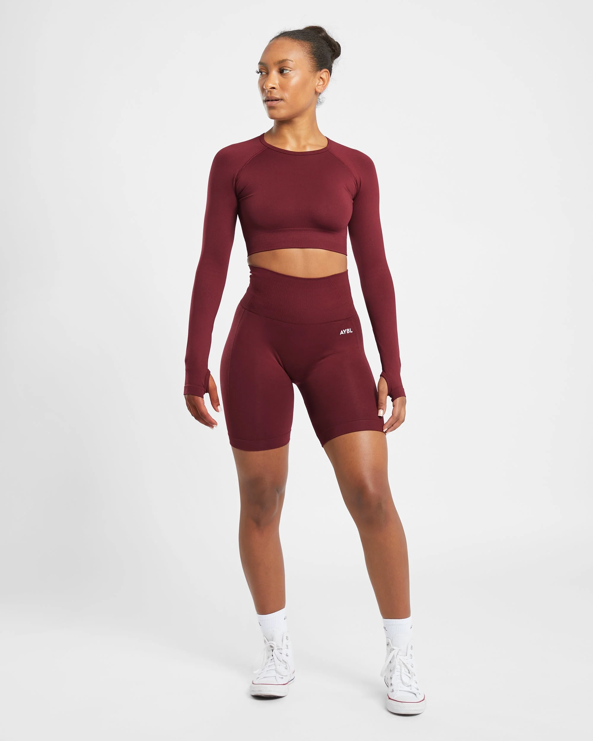 Empower Seamless Cycling Shorts - Rouge Wine - Image 3