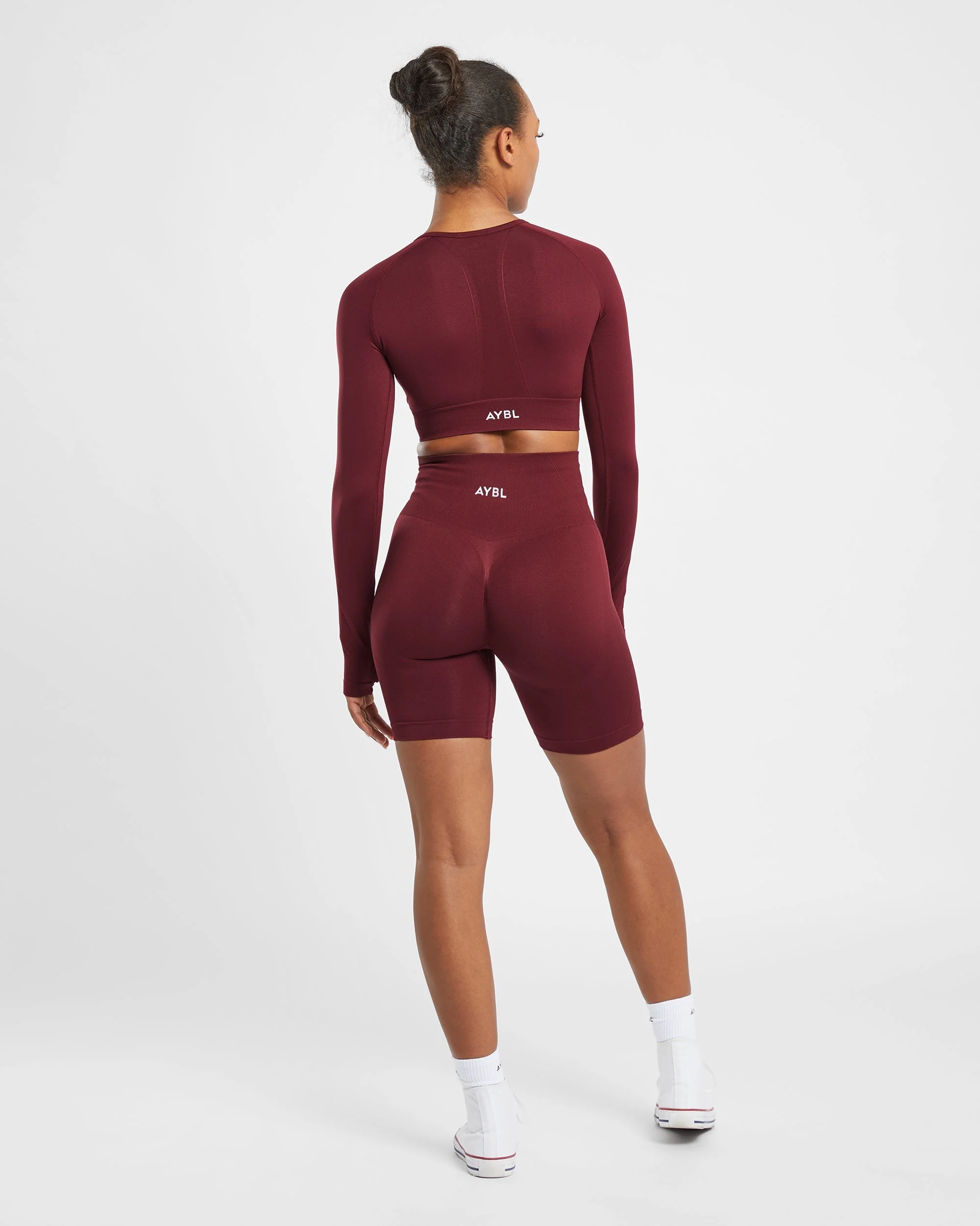 Empower Seamless Cycling Shorts - Rouge Wine - Image 4