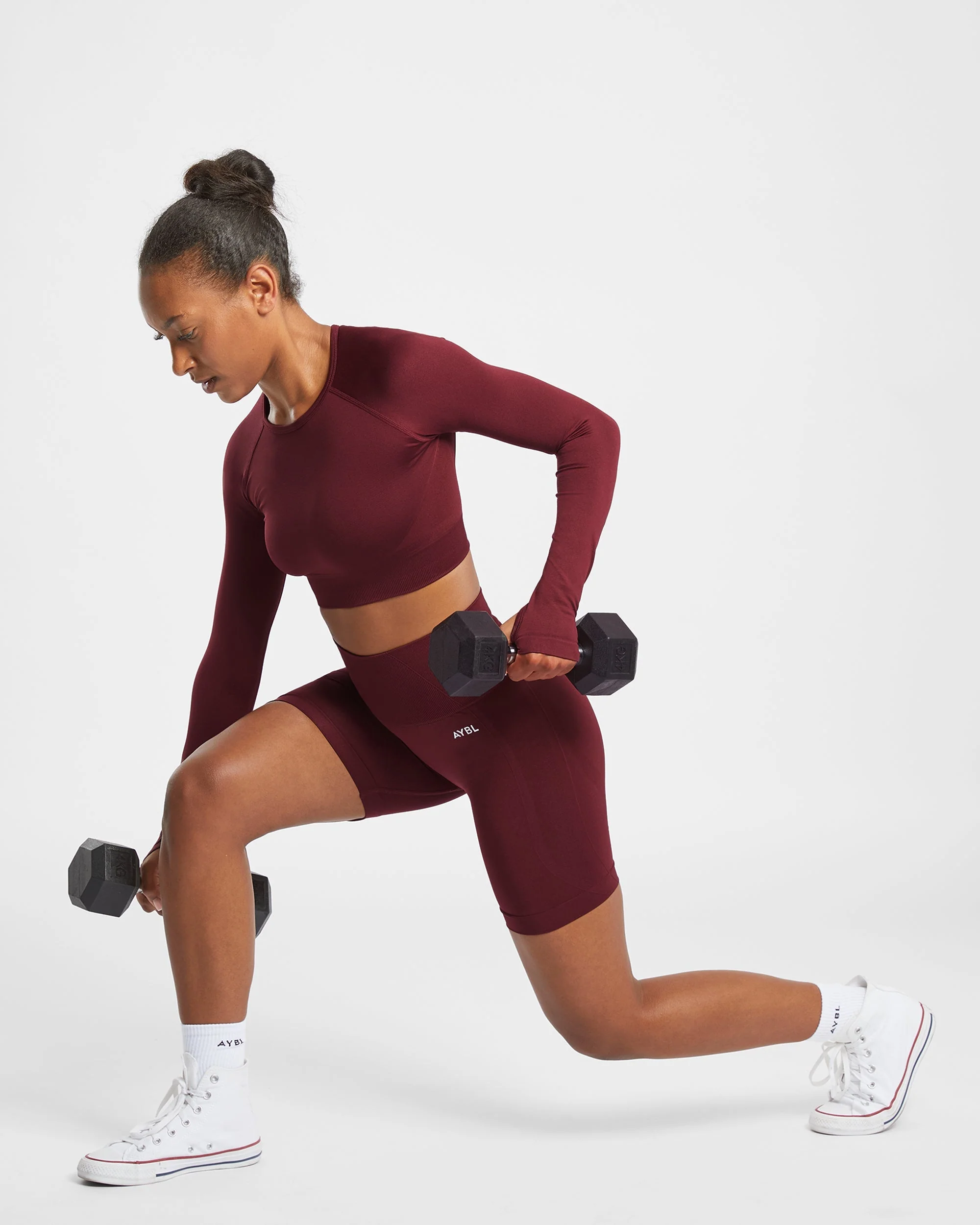 Empower Seamless Cycling Shorts - Rouge Wine - Image 7