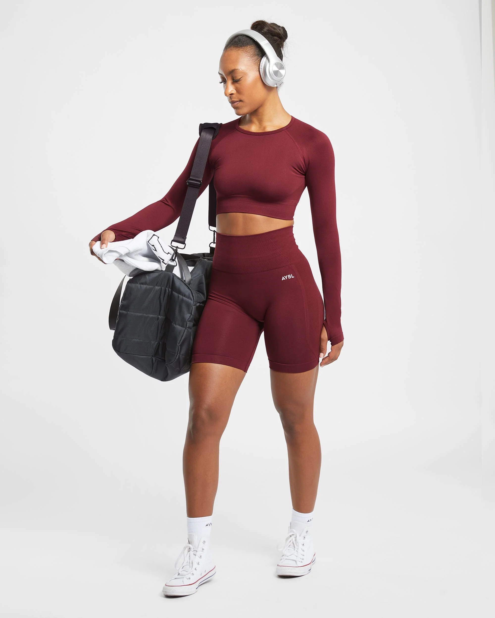 Empower Seamless Cycling Shorts - Rouge Wine - Image 8