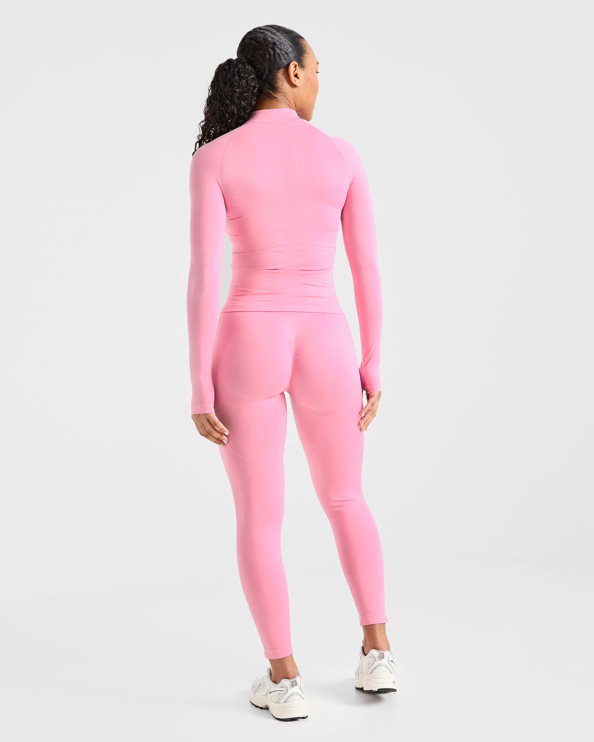 Empower Seamless Full Zip Jacket - Baby Rose - Image 3