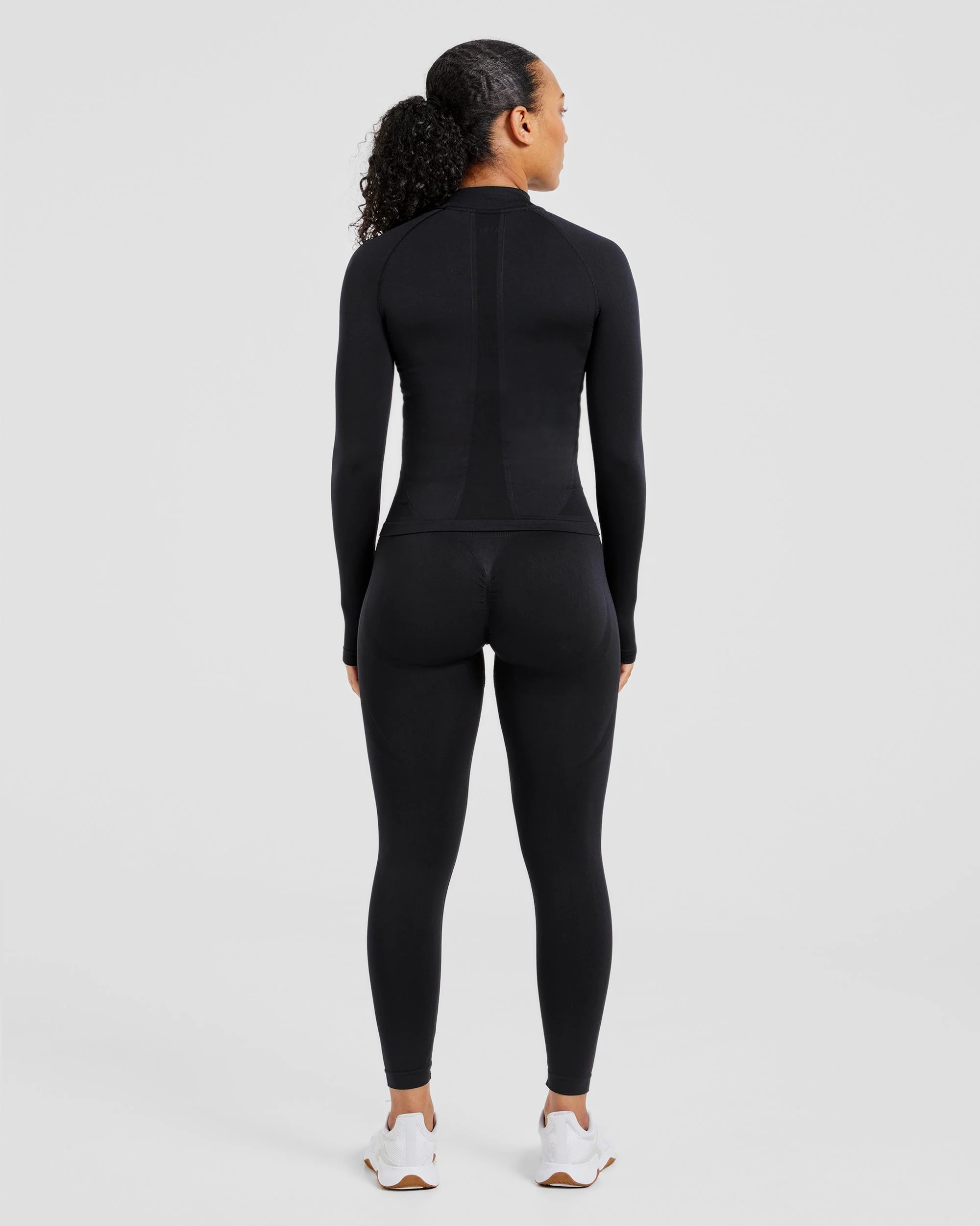 Empower Seamless Full Zip Jacket - Noir - Image 4