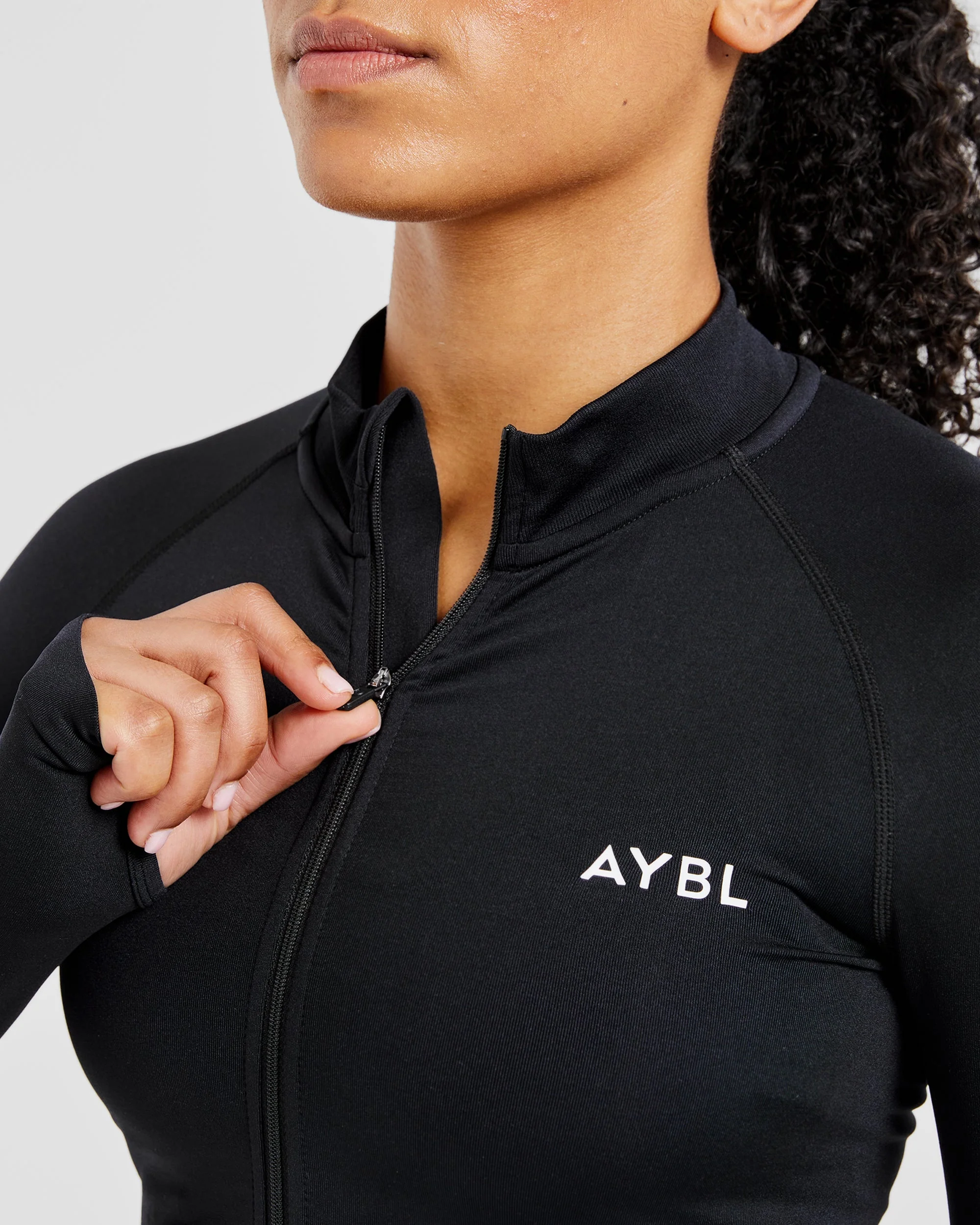 Empower Seamless Full Zip Jacket - Noir - Image 6