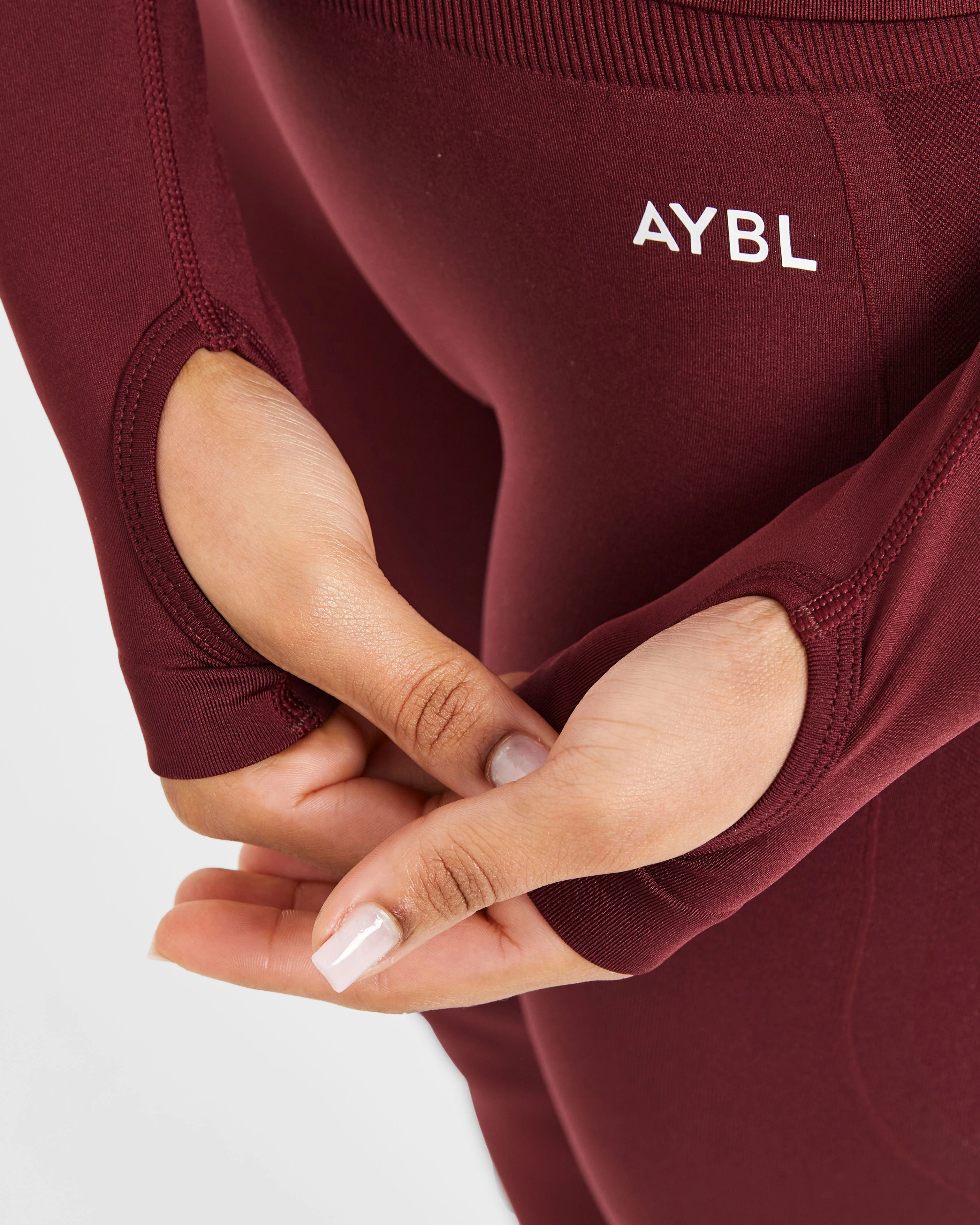 Empower Seamless Full Zip Jacket - Rouge Wine - Image 6