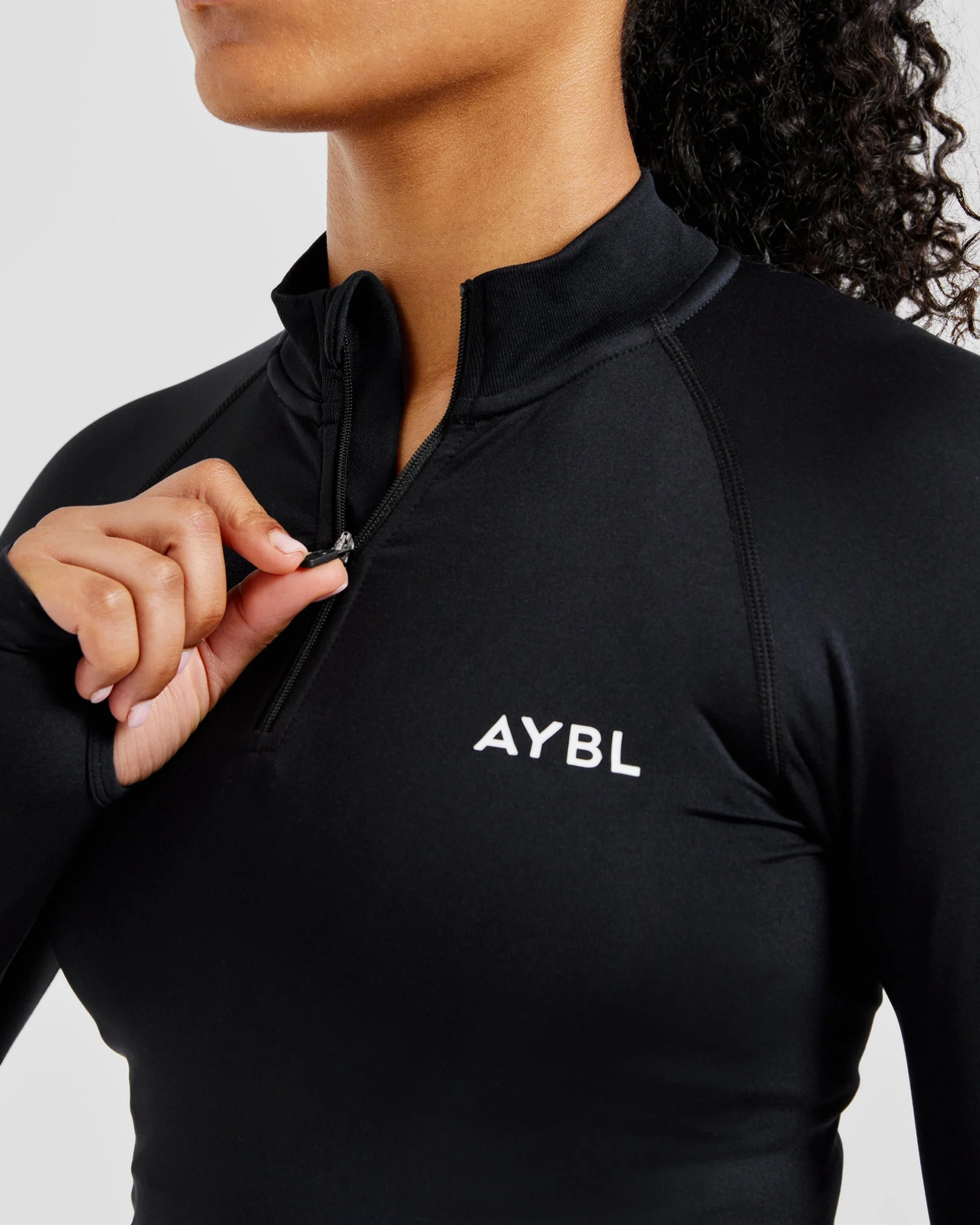 Empower Seamless 1/2 Zip Jacket - Noir - Image 6