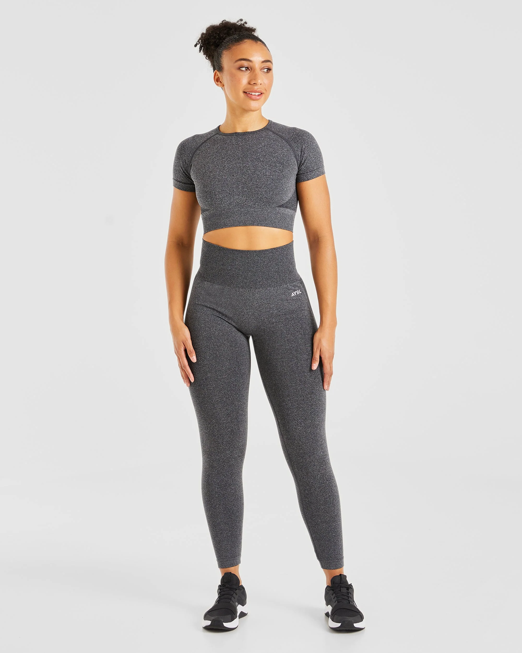 Empower Seamless Leggings - Noir Marl - Image 3
