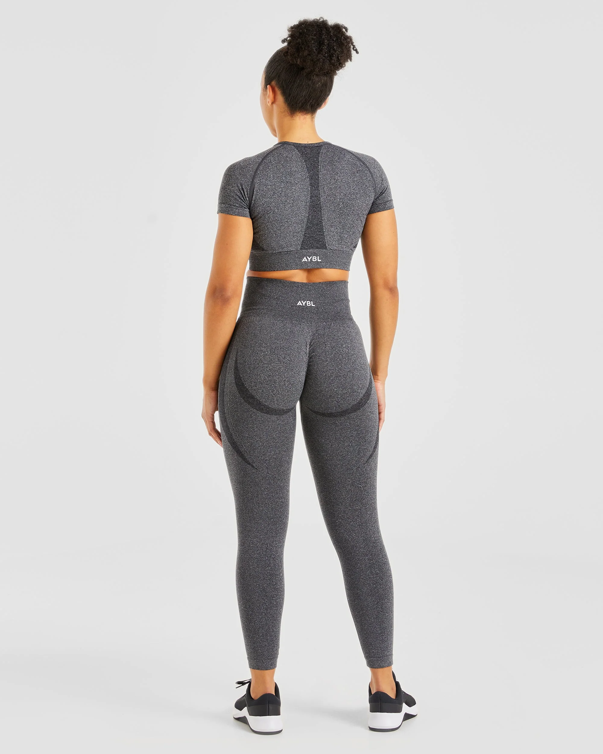 Empower Seamless Leggings - Noir Marl - Image 4