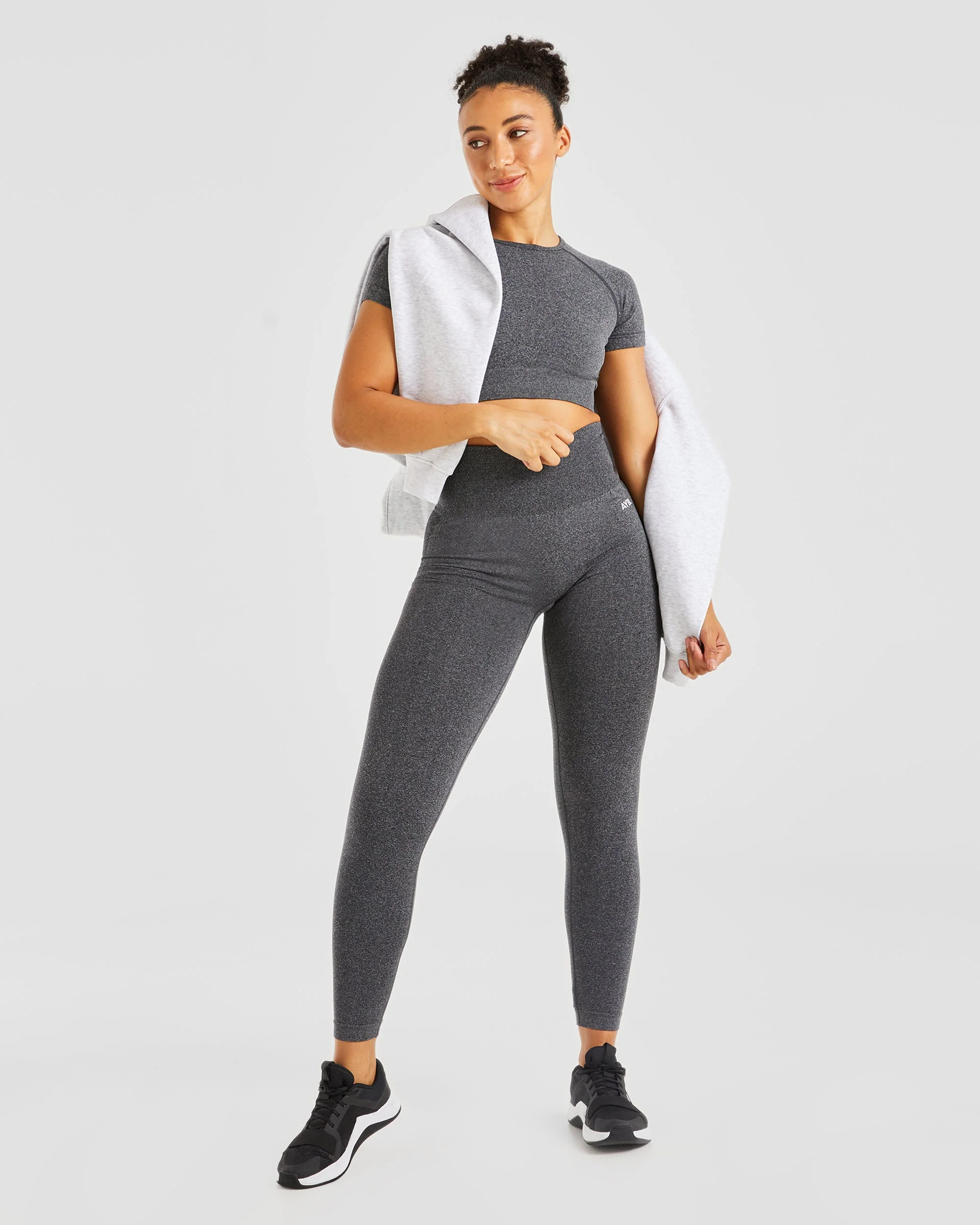 Empower Seamless Leggings - Noir Marl - Image 7