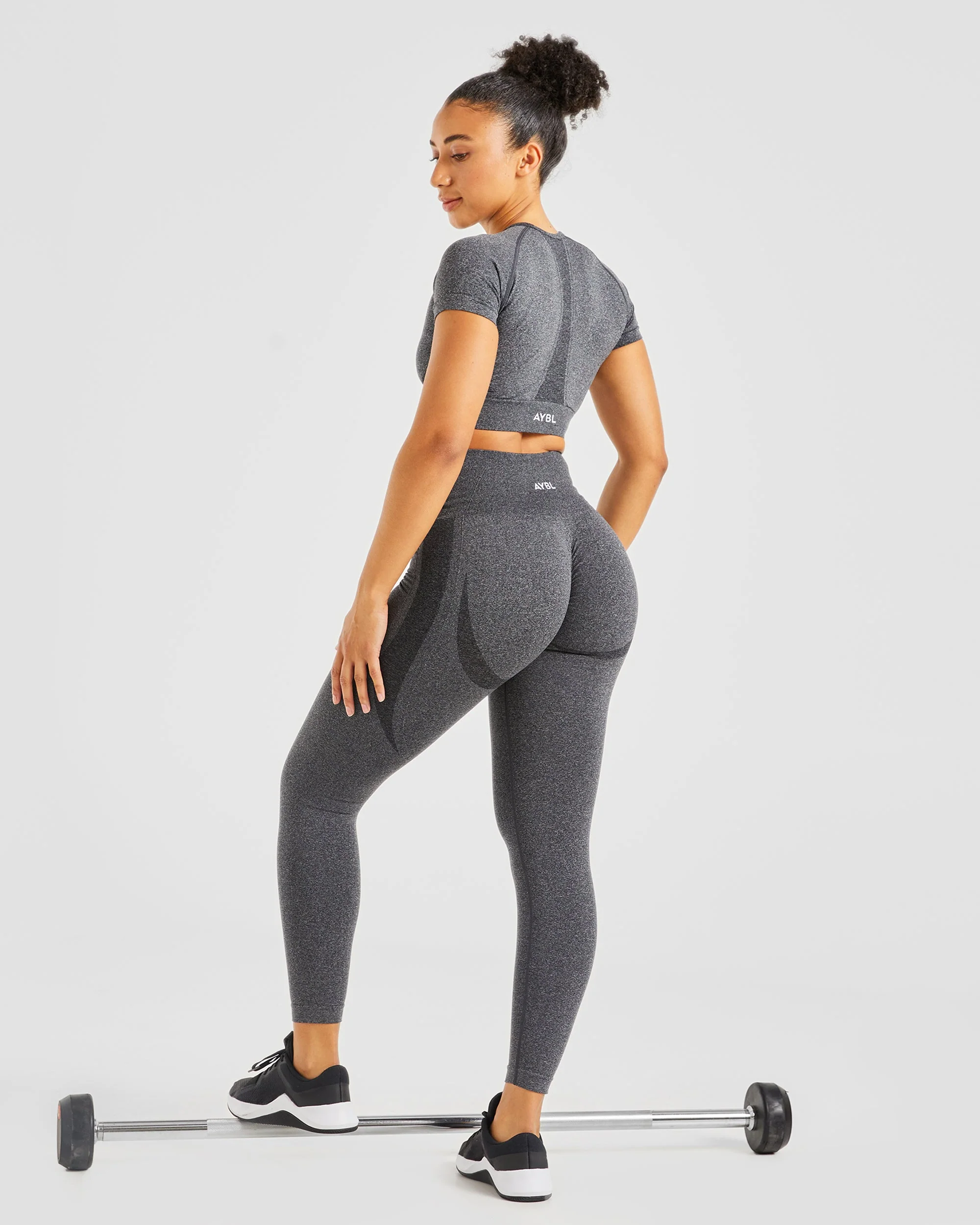 Empower Seamless Leggings - Noir Marl - Image 8