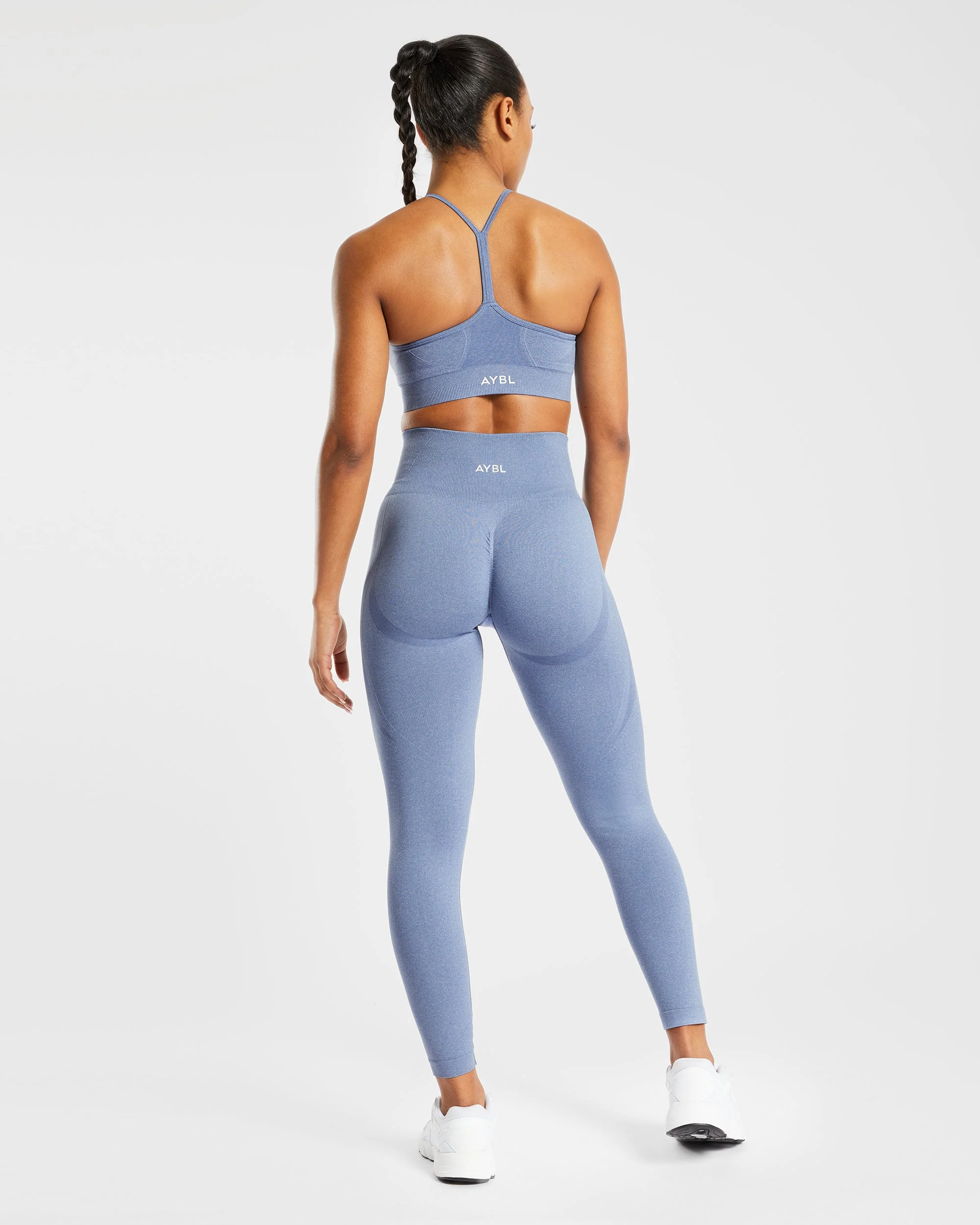 Empower Seamless Leggings - Bleu Marl - Image 4