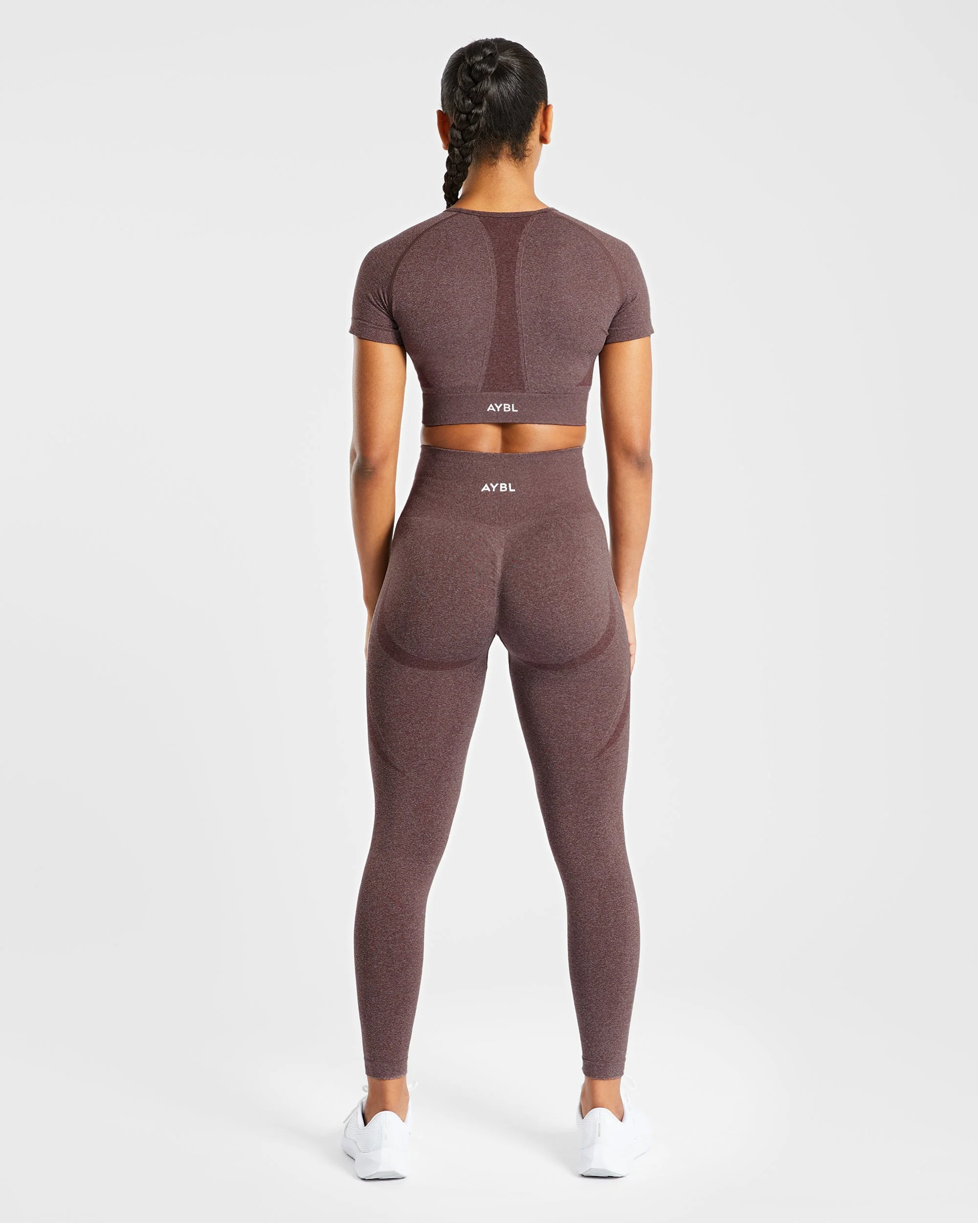 Empower Seamless Leggings - Marron Marl - Image 4