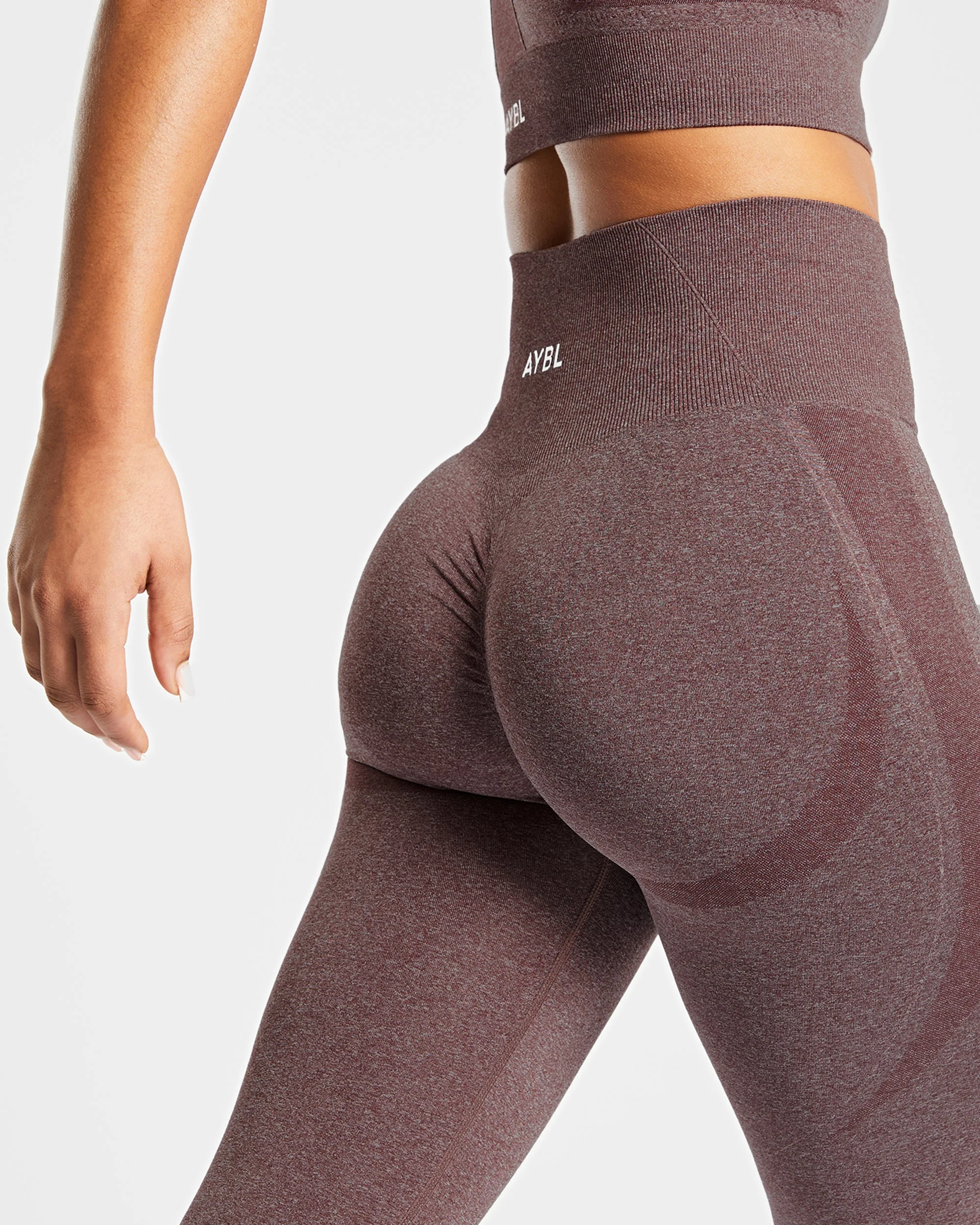 Empower Seamless Leggings - Marron Marl - Image 6
