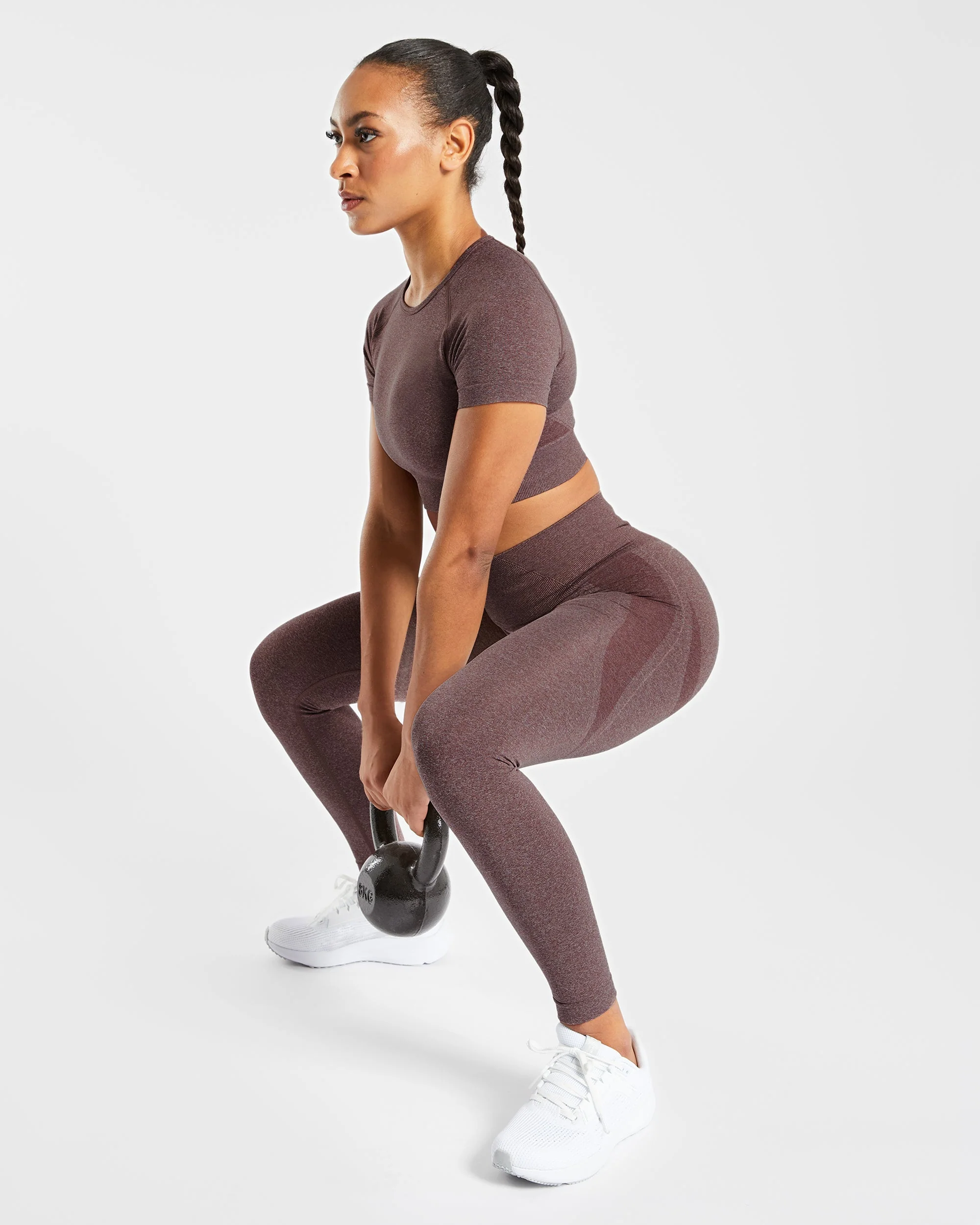 Empower Seamless Leggings - Marron Marl - Image 8