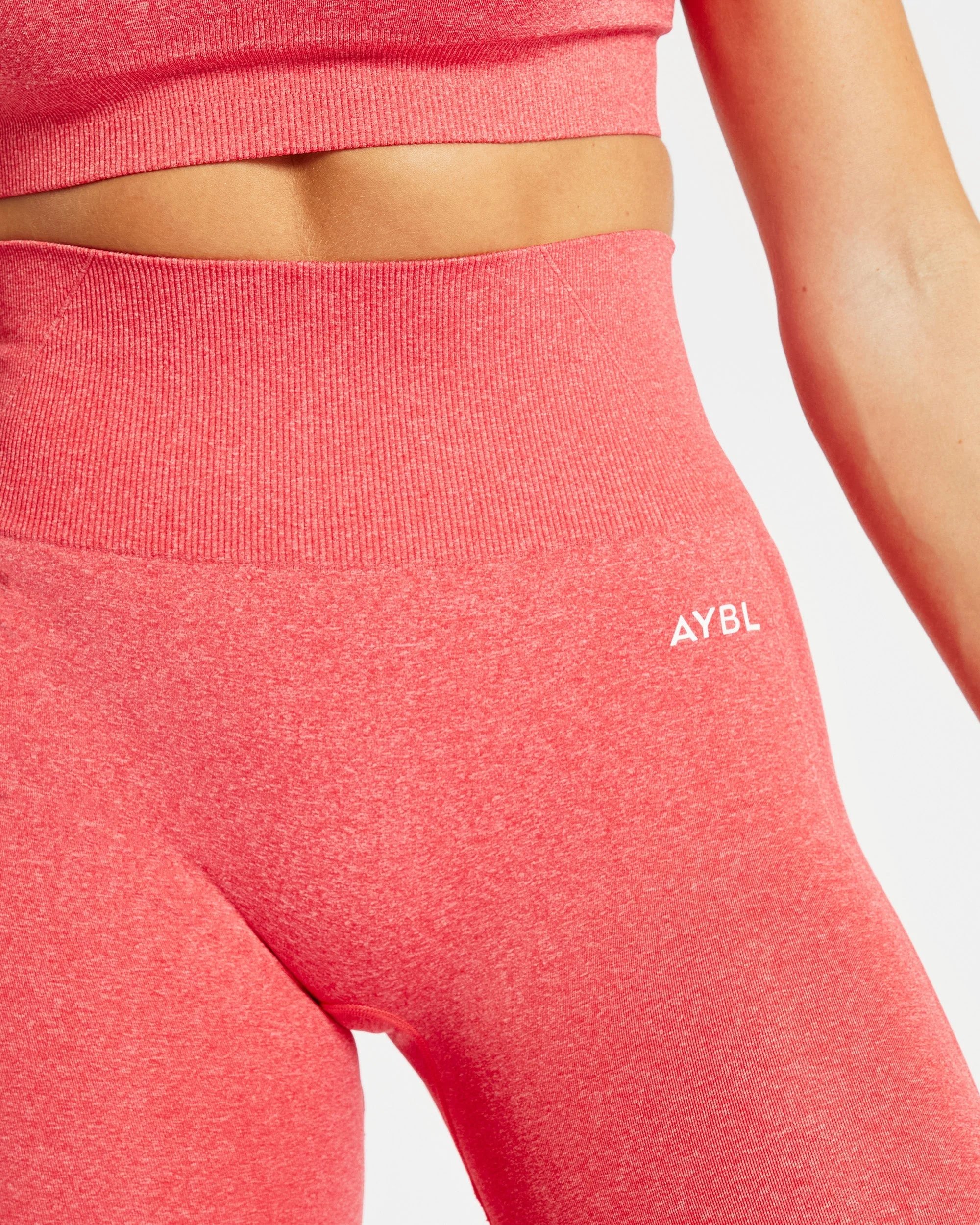Empower Seamless Leggings - Coral Rouge Marl - Image 5