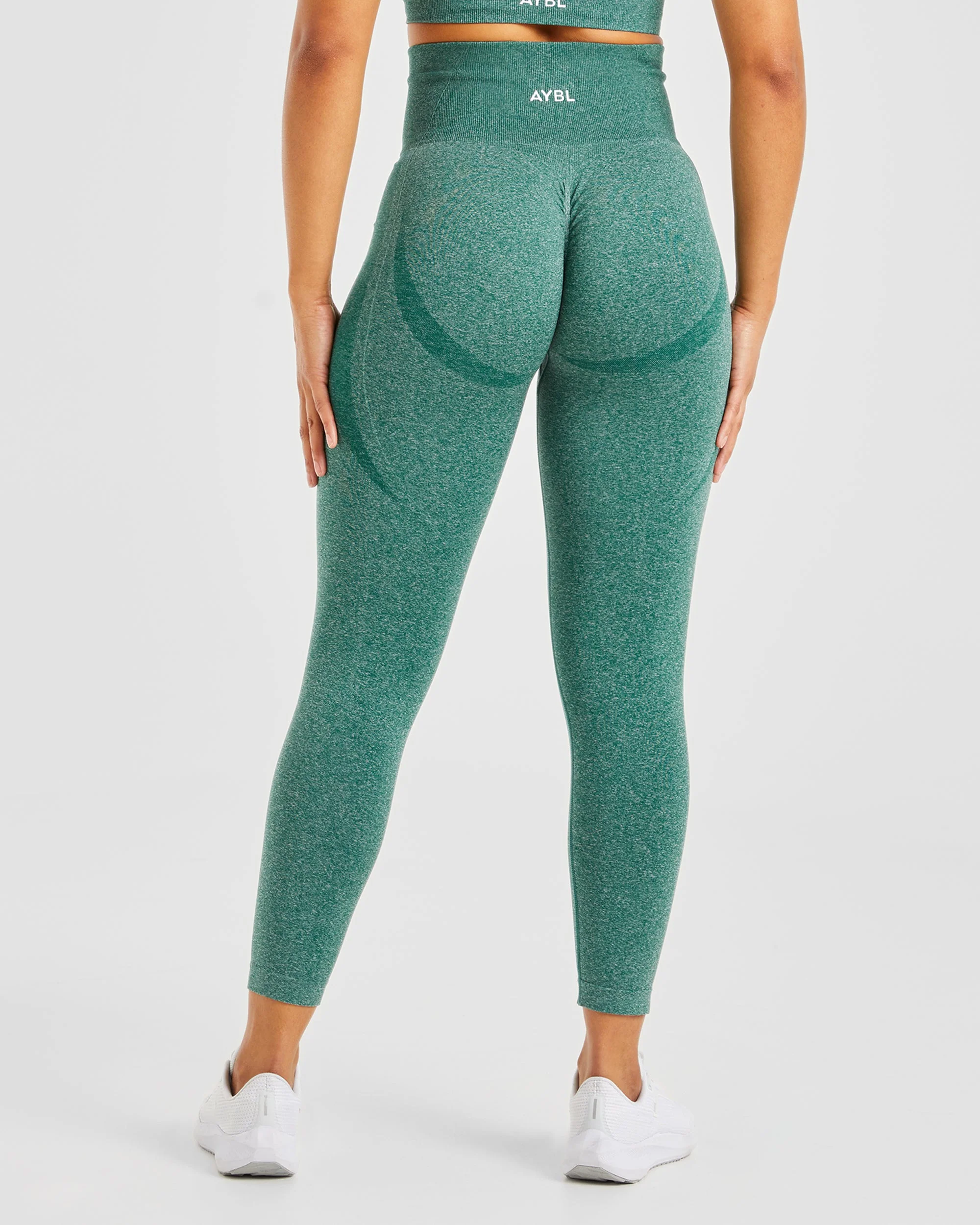 Empower Seamless Leggings - Forest Vert Marl - Image 2