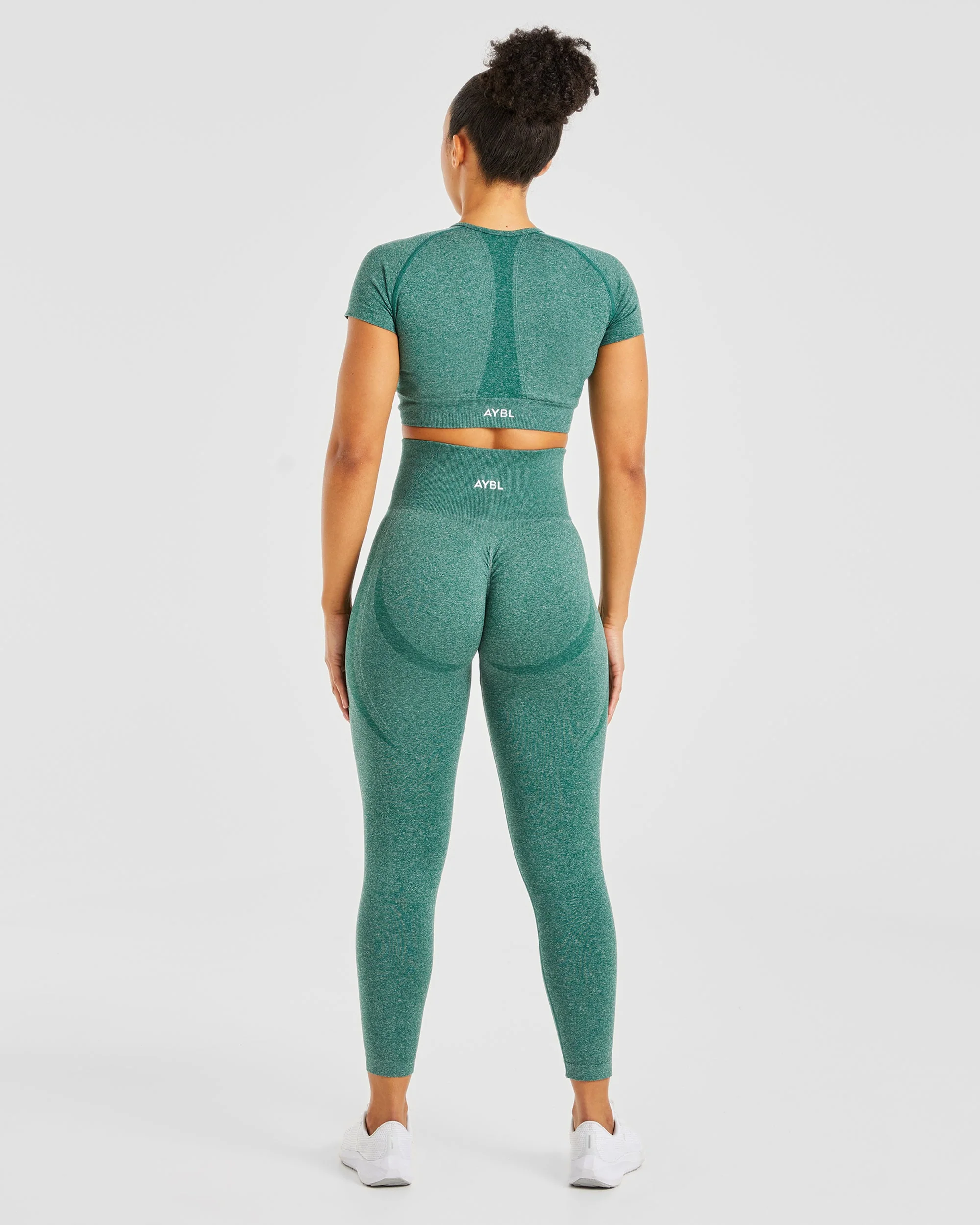 Empower Seamless Leggings - Forest Vert Marl - Image 4