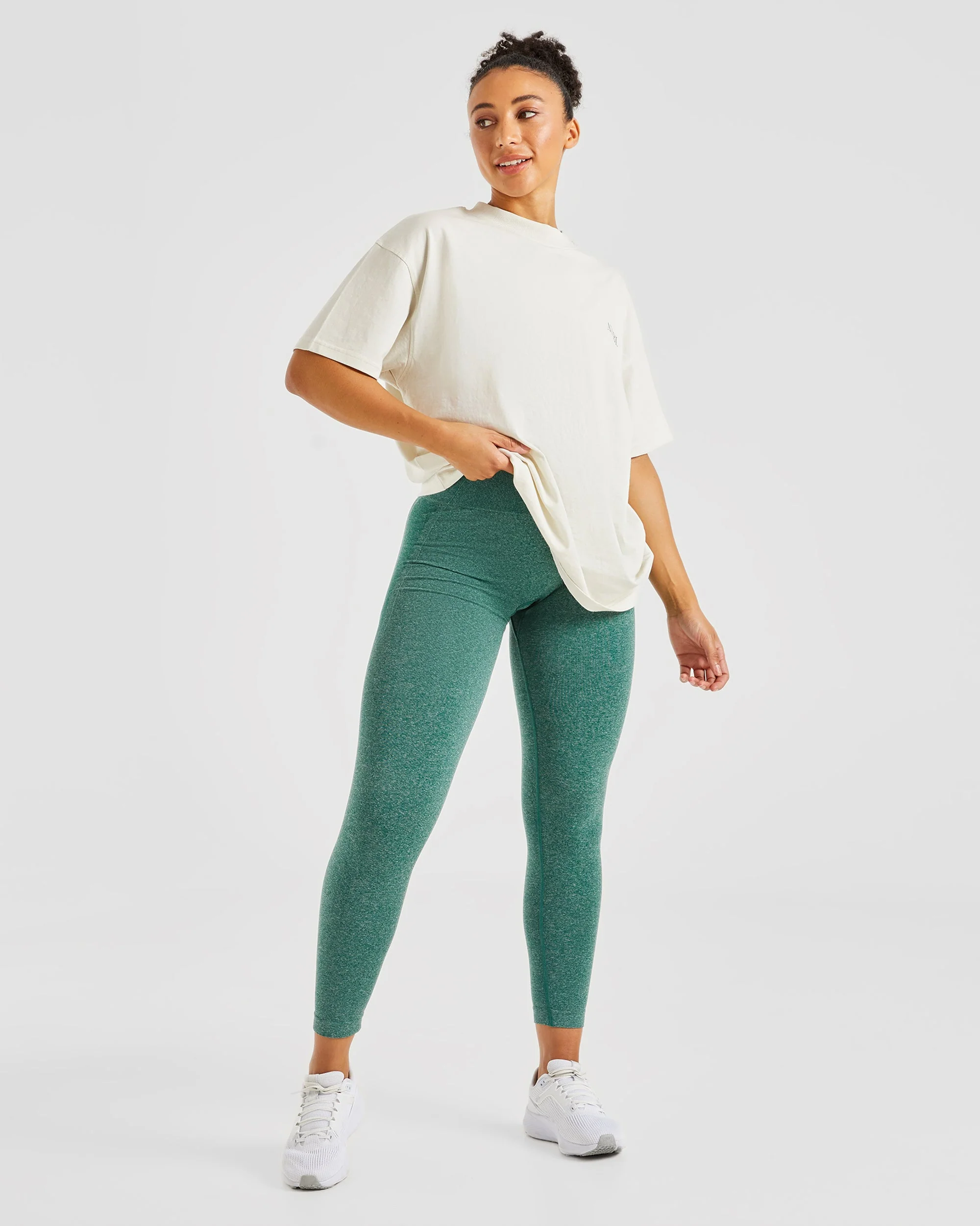 Empower Seamless Leggings - Forest Vert Marl - Image 8