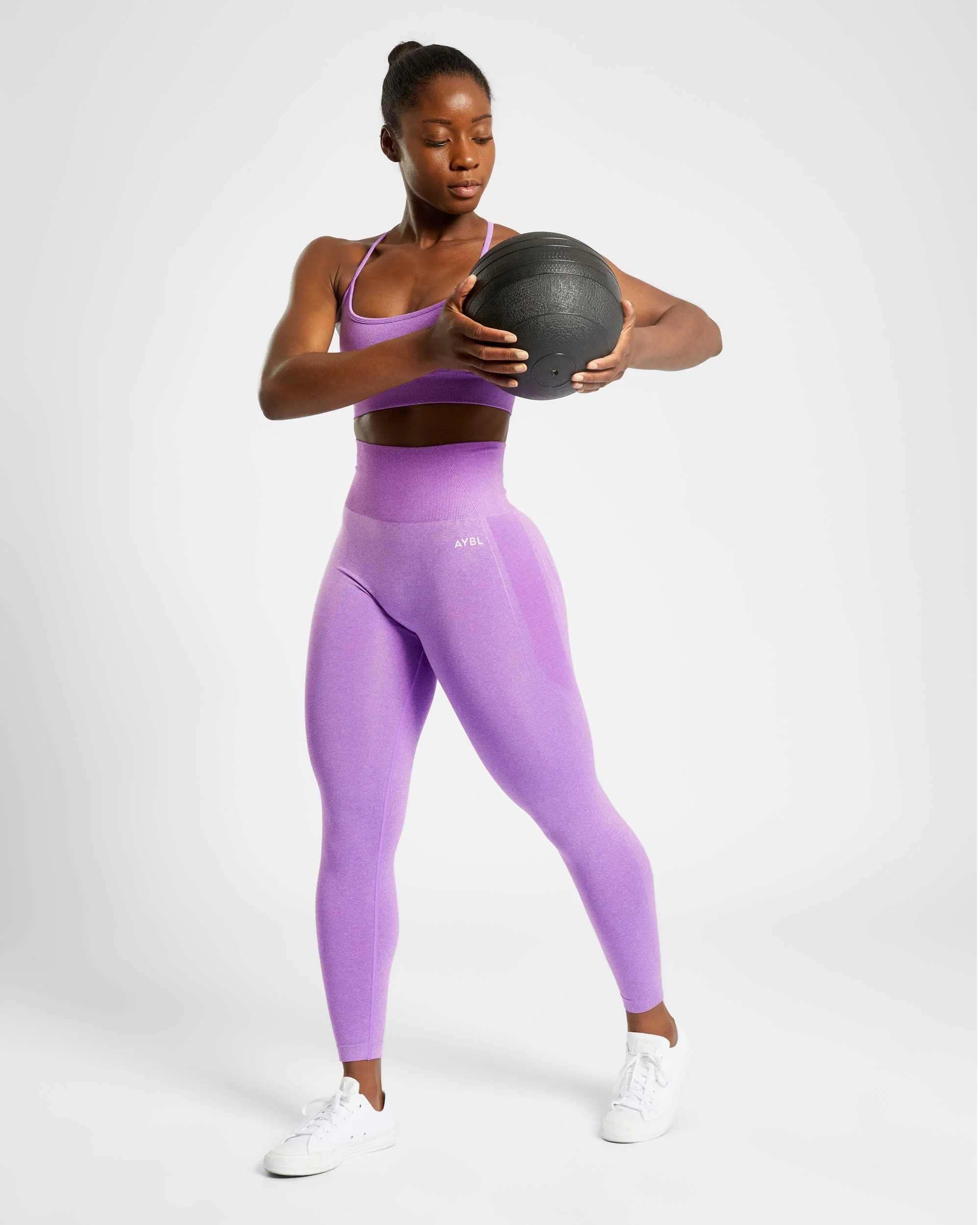 Empower Seamless Leggings - Violet Marl - Image 7