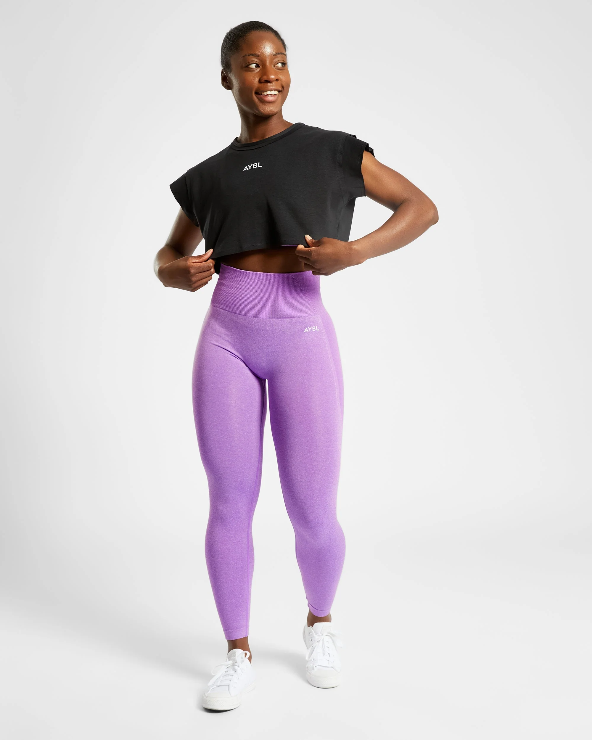 Empower Seamless Leggings - Violet Marl - Image 8