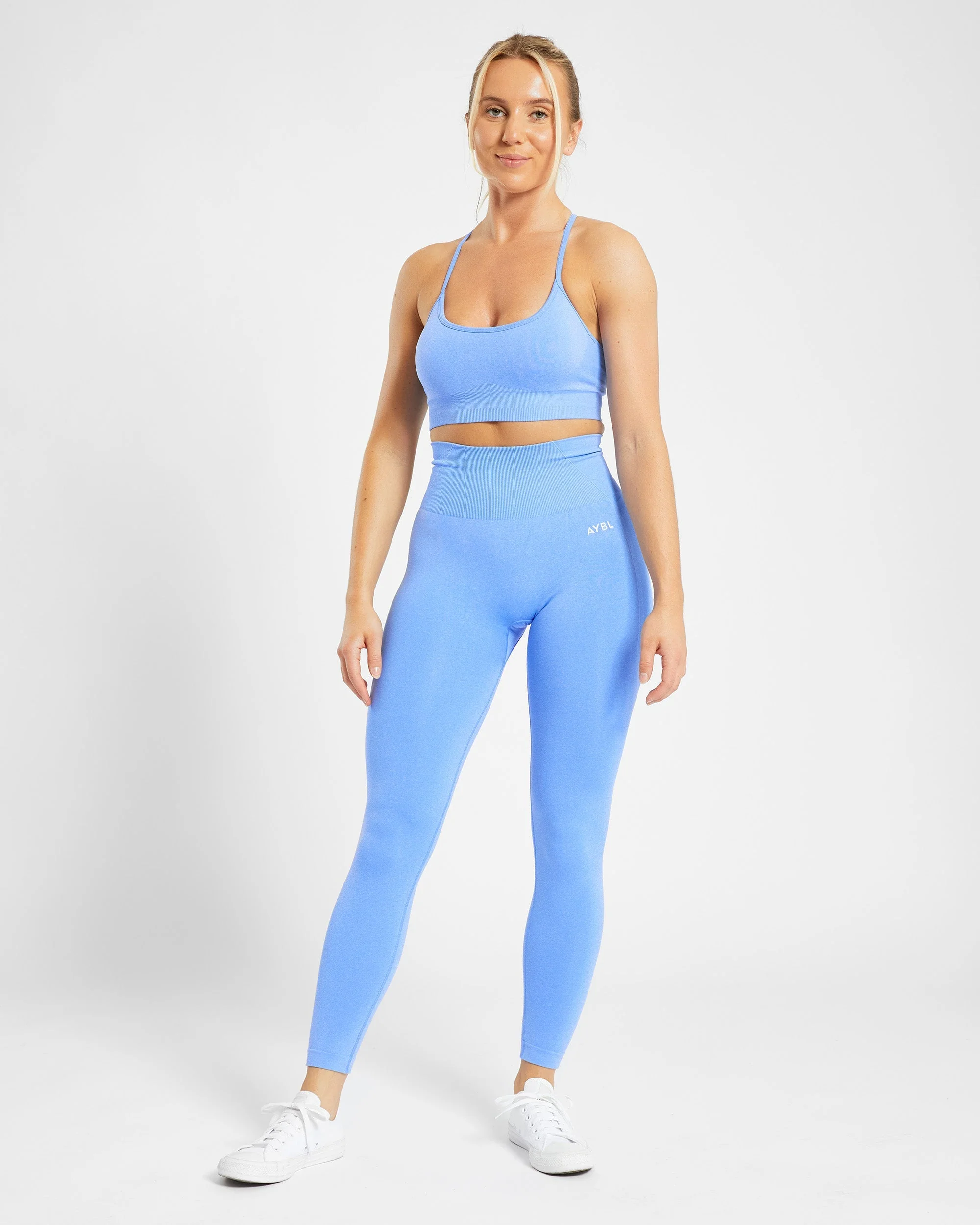 Empower Seamless Leggings - Spring Bleu Marl - Image 3