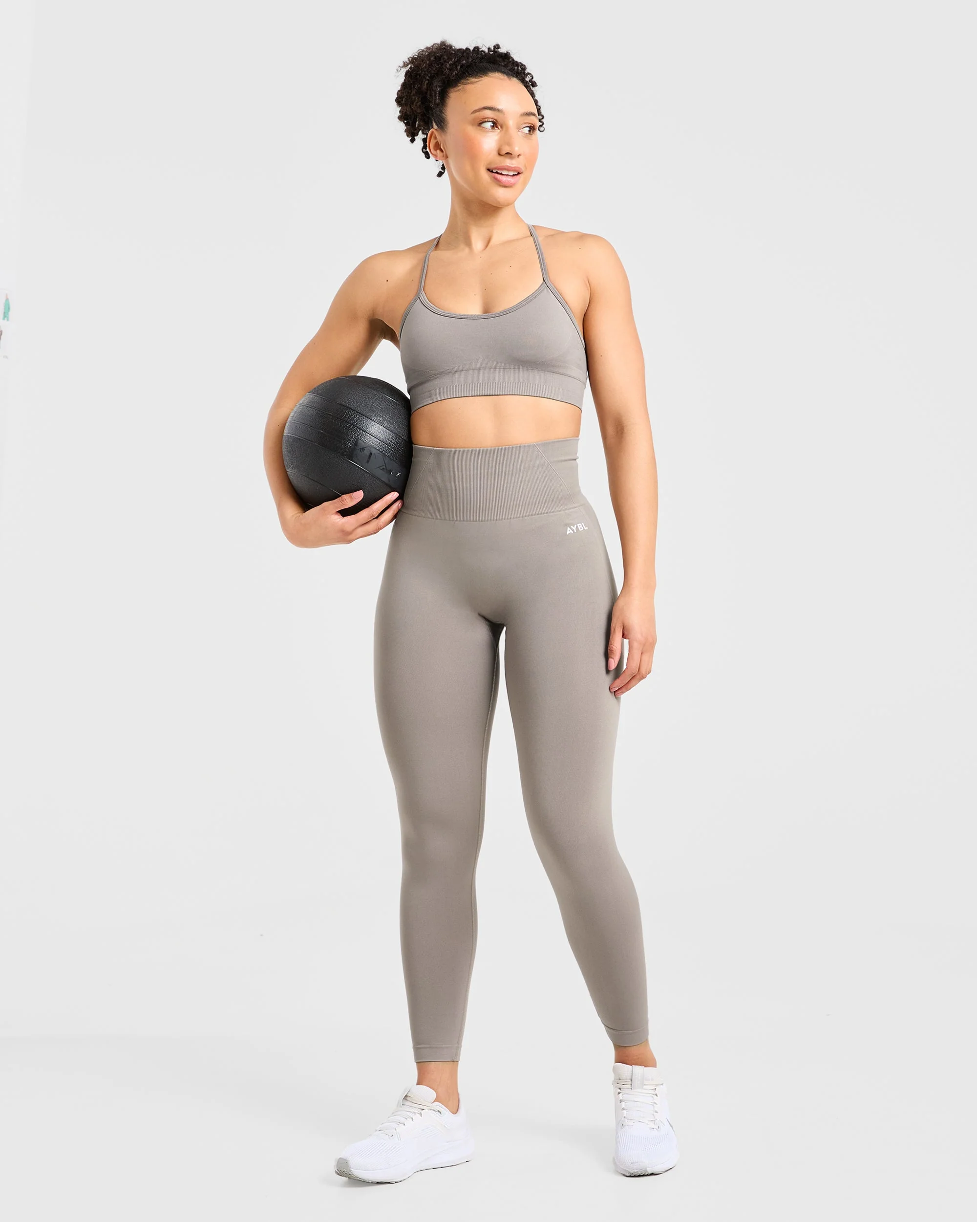 Empower Seamless Leggings - Taupe - Image 8