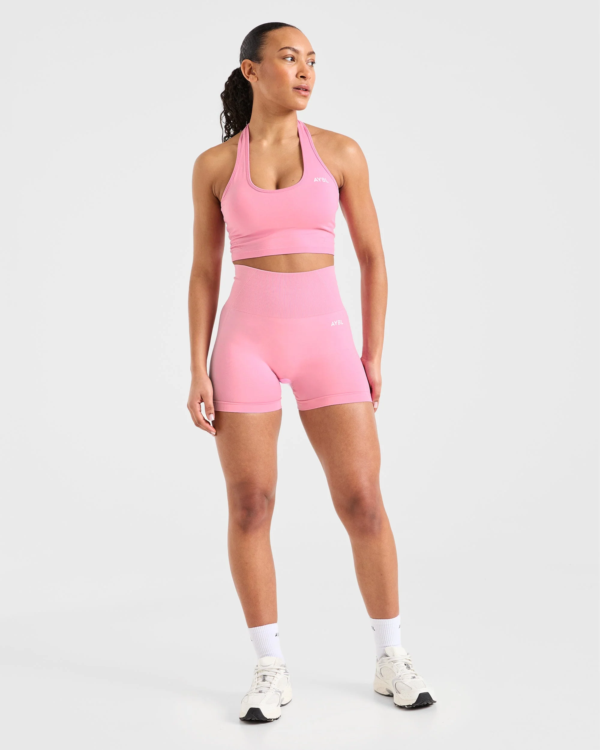 Empower Seamless Shorts - Baby Rose - Image 3