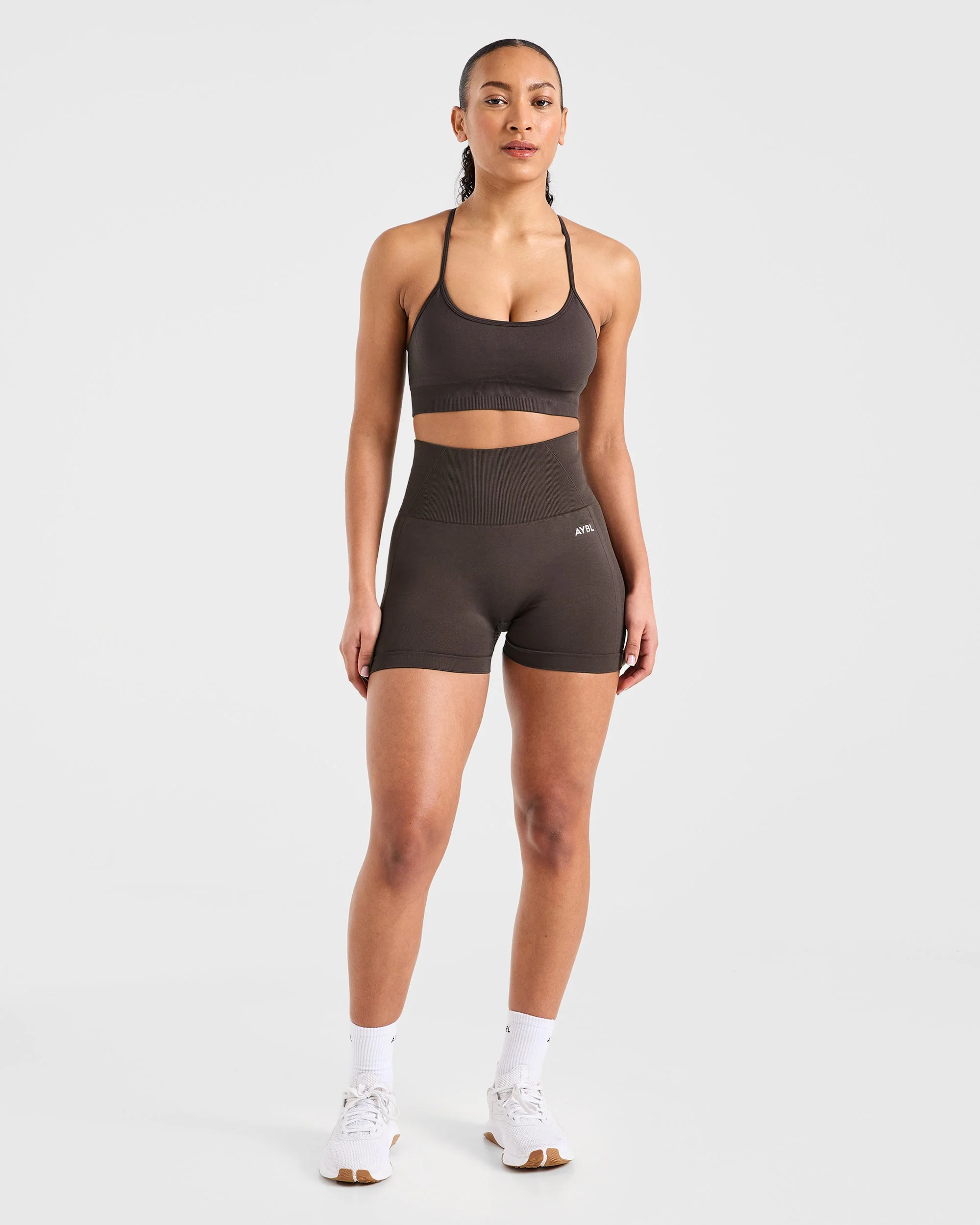 Empower Seamless Shorts - Cocoa Marron - Image 3