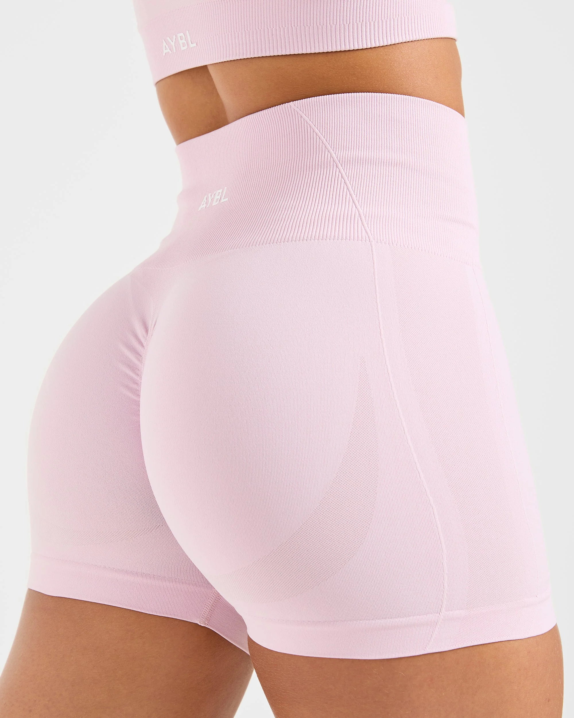 Empower Seamless Shorts - Iced Rose - Image 6