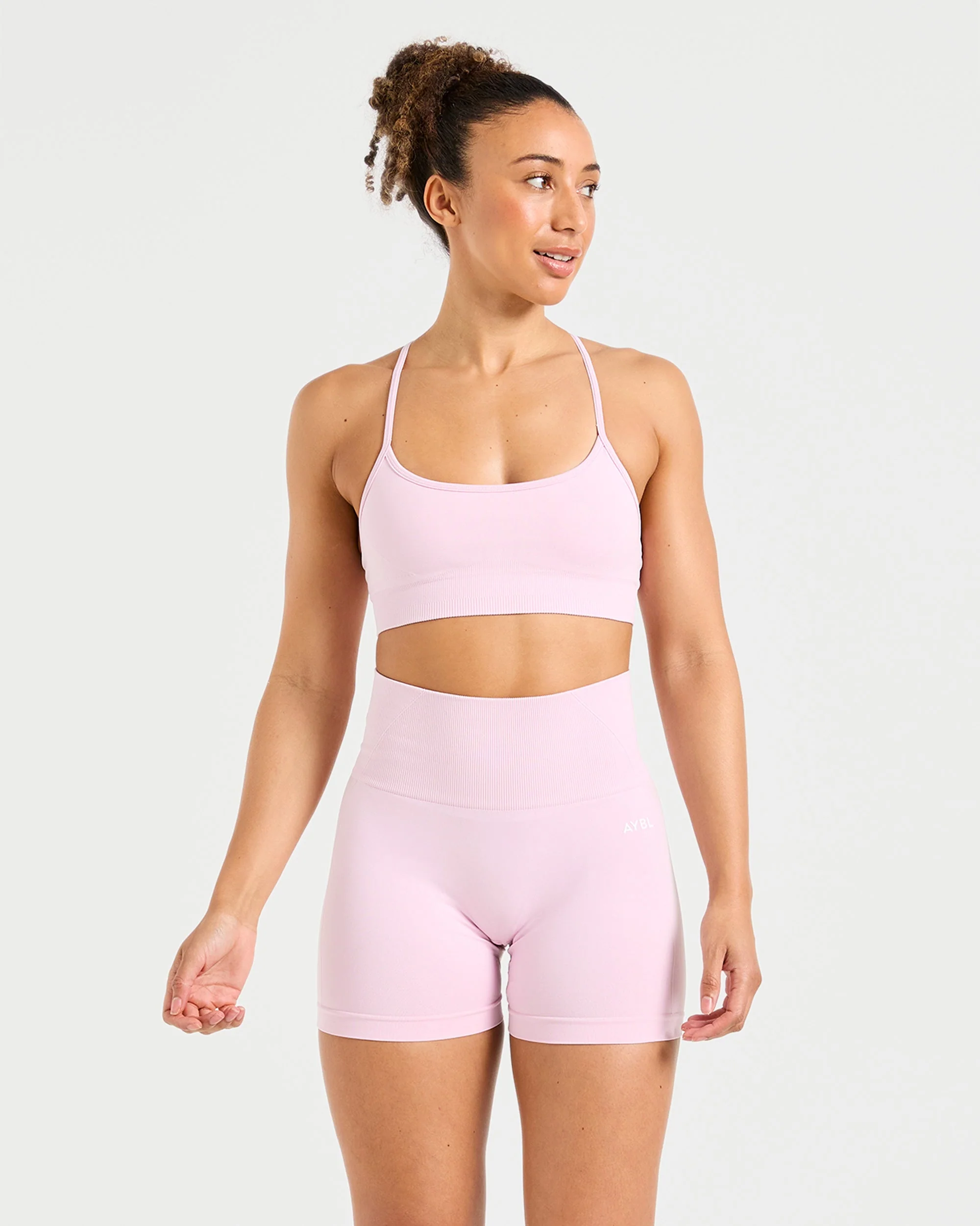 Empower Seamless Shorts - Iced Rose - Image 8