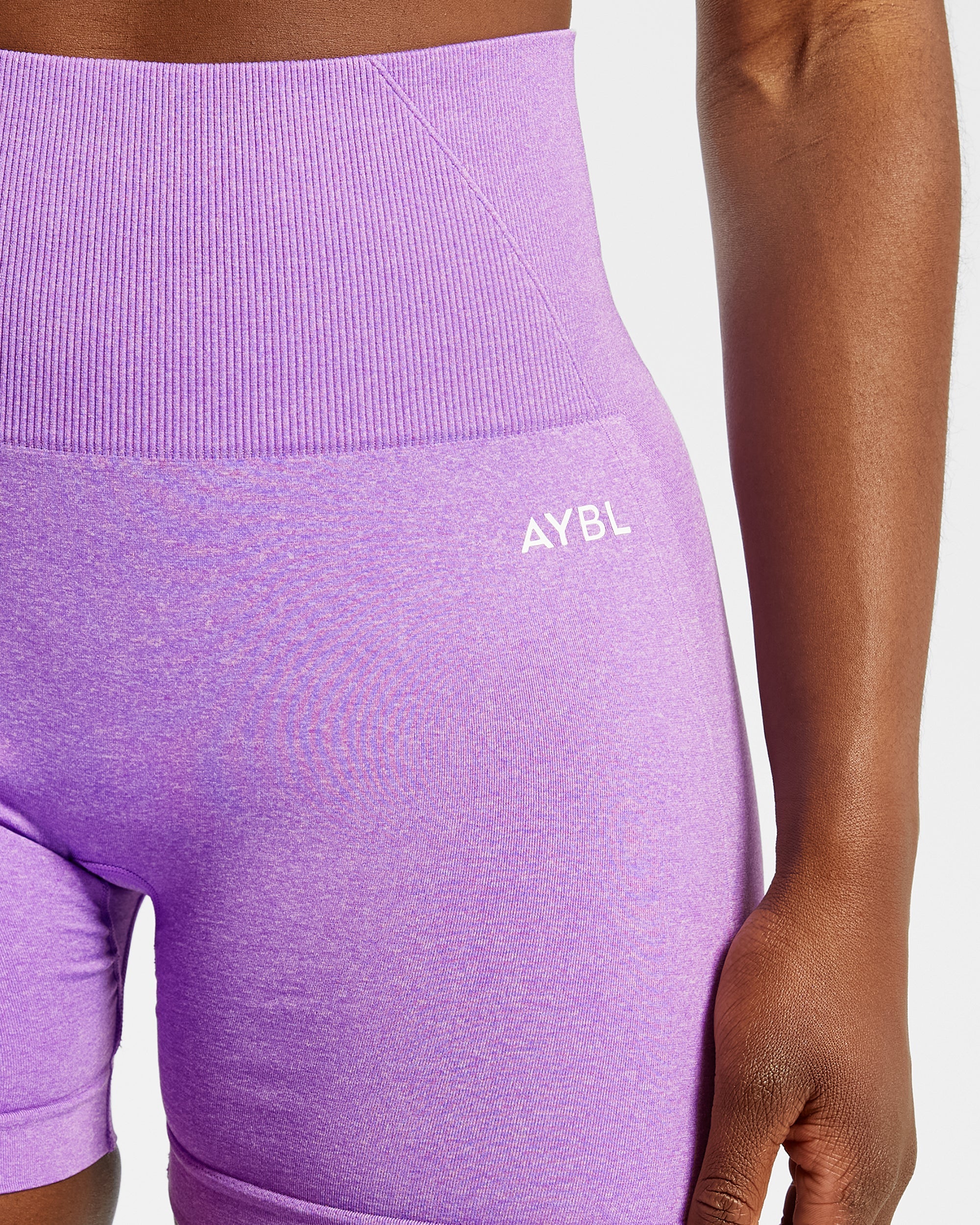 Empower Seamless Shorts - Violet Marl - Image 5