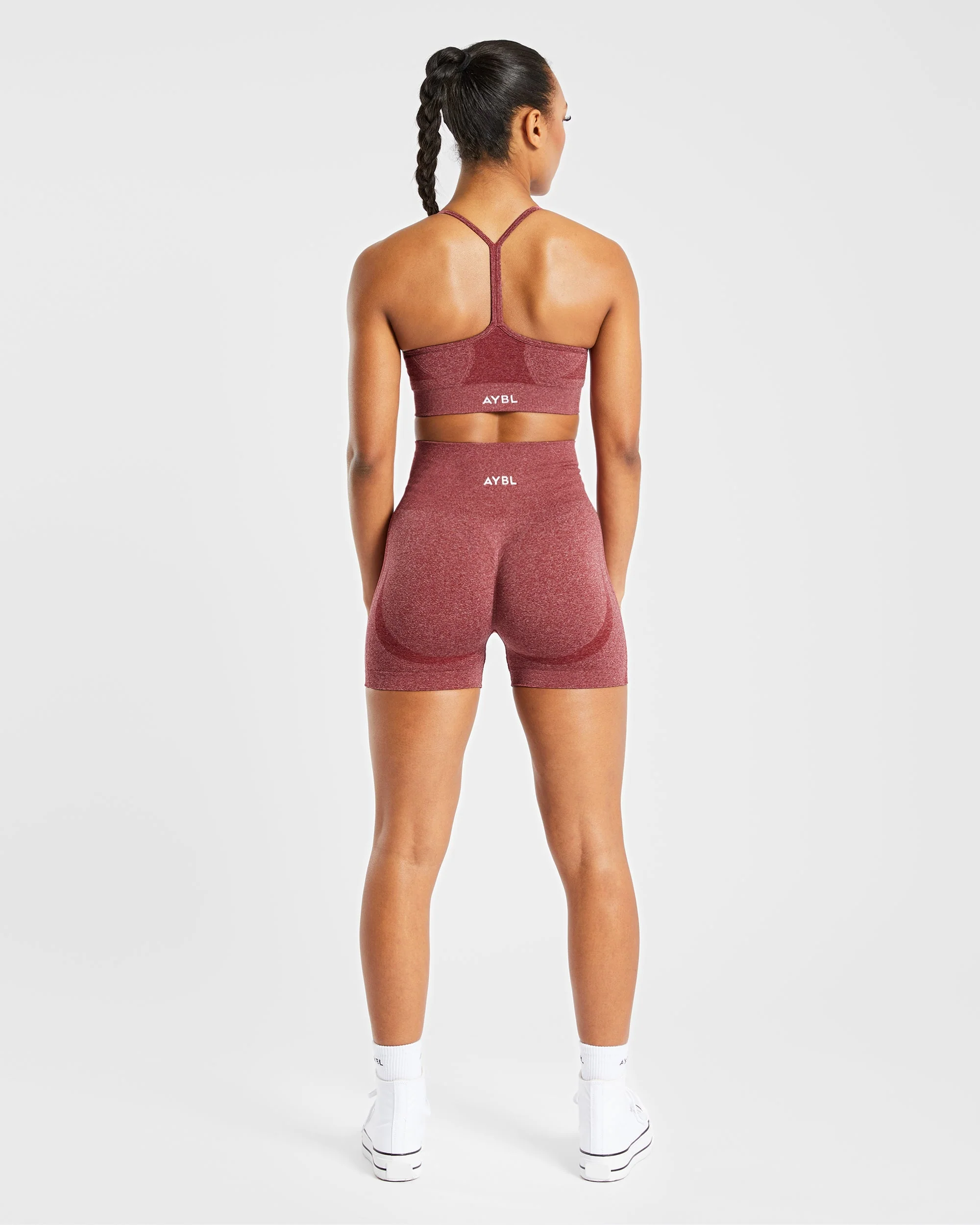 Empower Seamless Shorts - Rouge Marl - Image 4