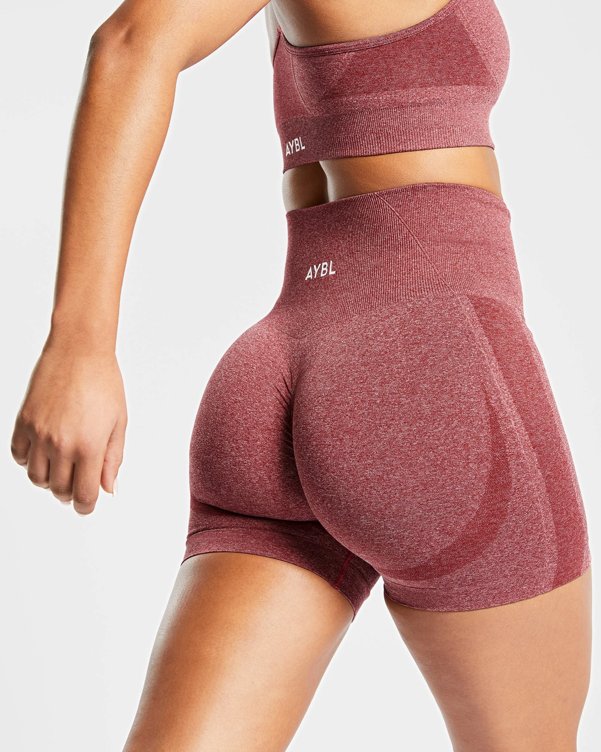 Empower Seamless Shorts - Rouge Marl - Image 6