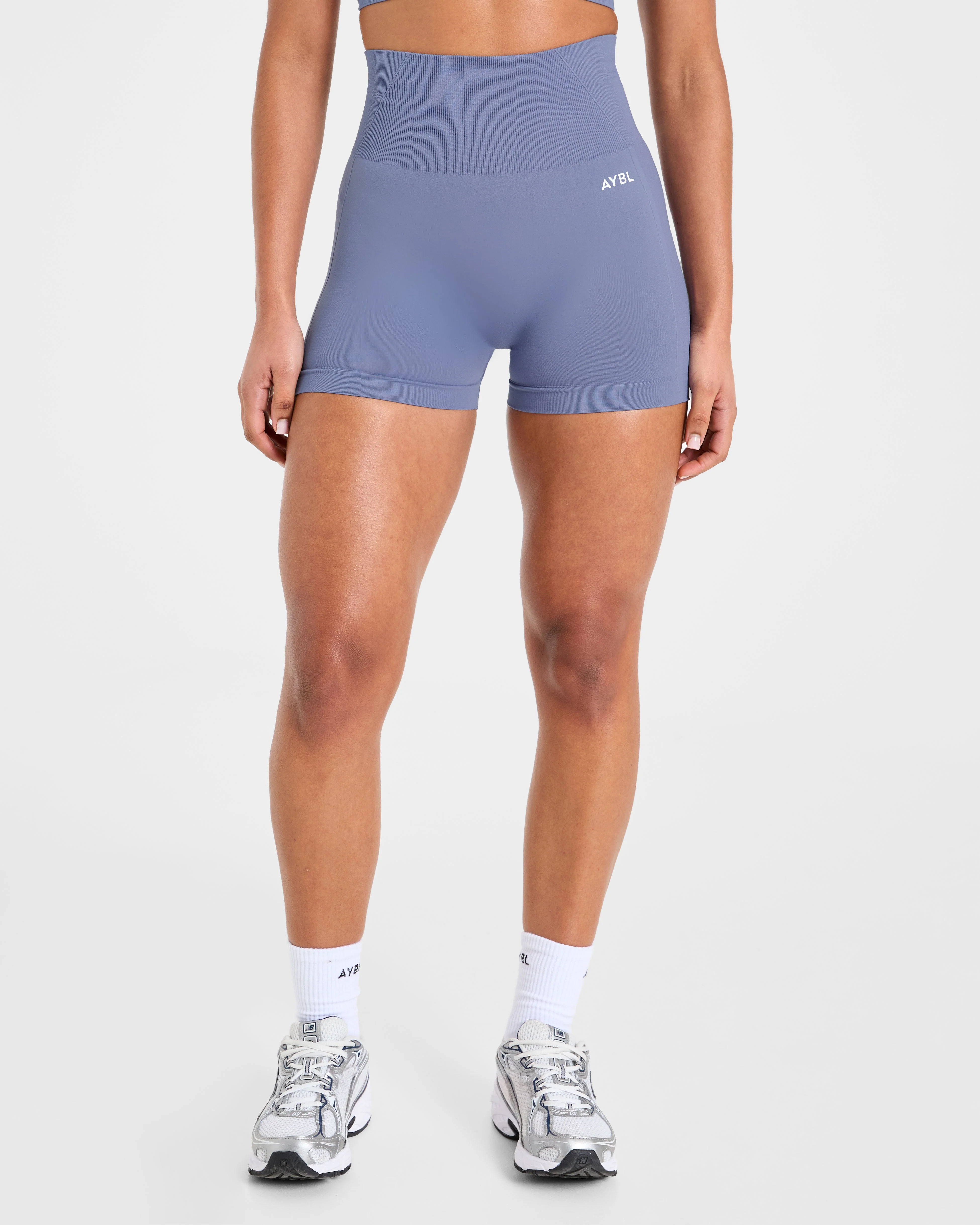 Empower Seamless Shorts - Slate Bleu - Image 2