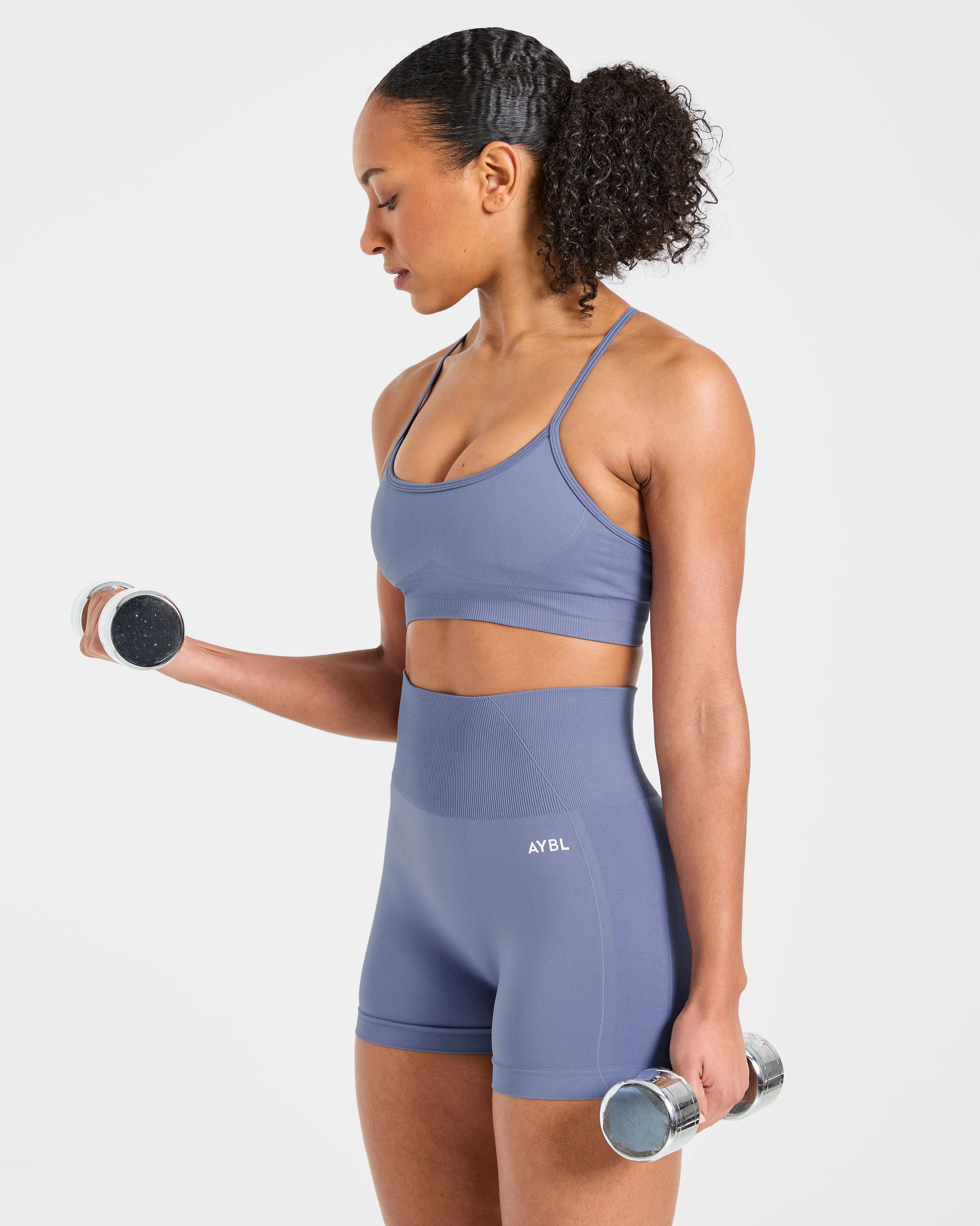 Empower Seamless Shorts - Slate Bleu - Image 8