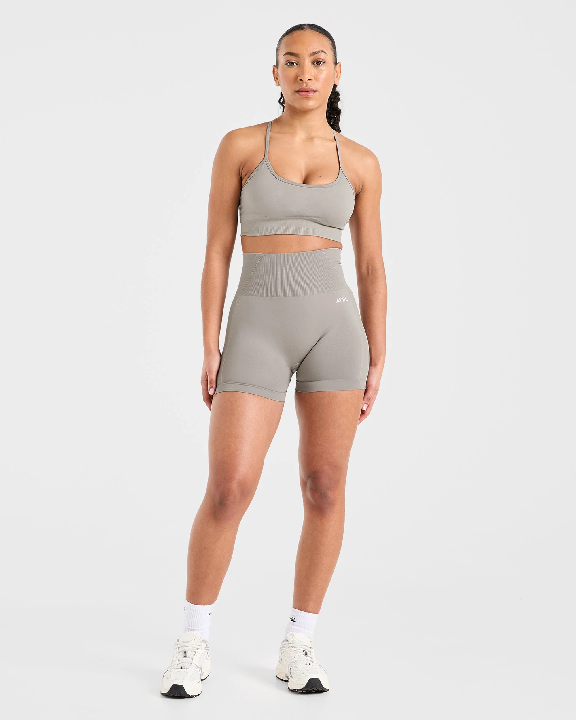 Empower Seamless Shorts - Taupe - Image 3