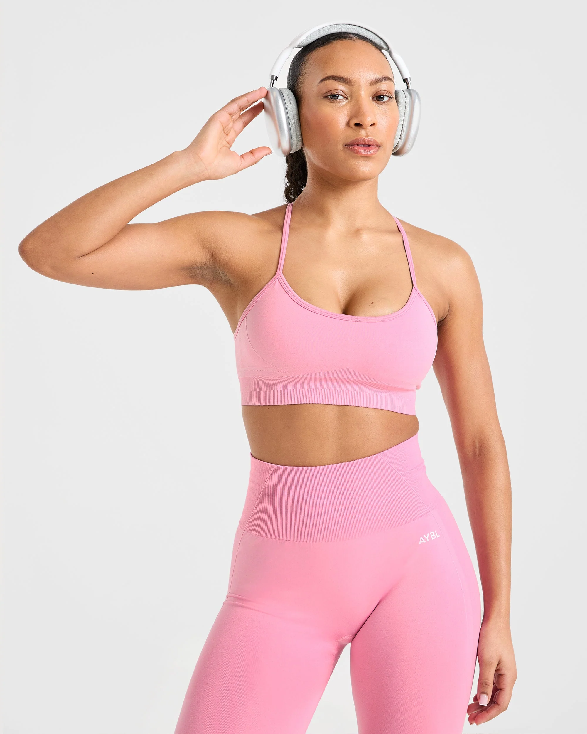 Empower Seamless Sports Bra - Baby Rose - Image 7